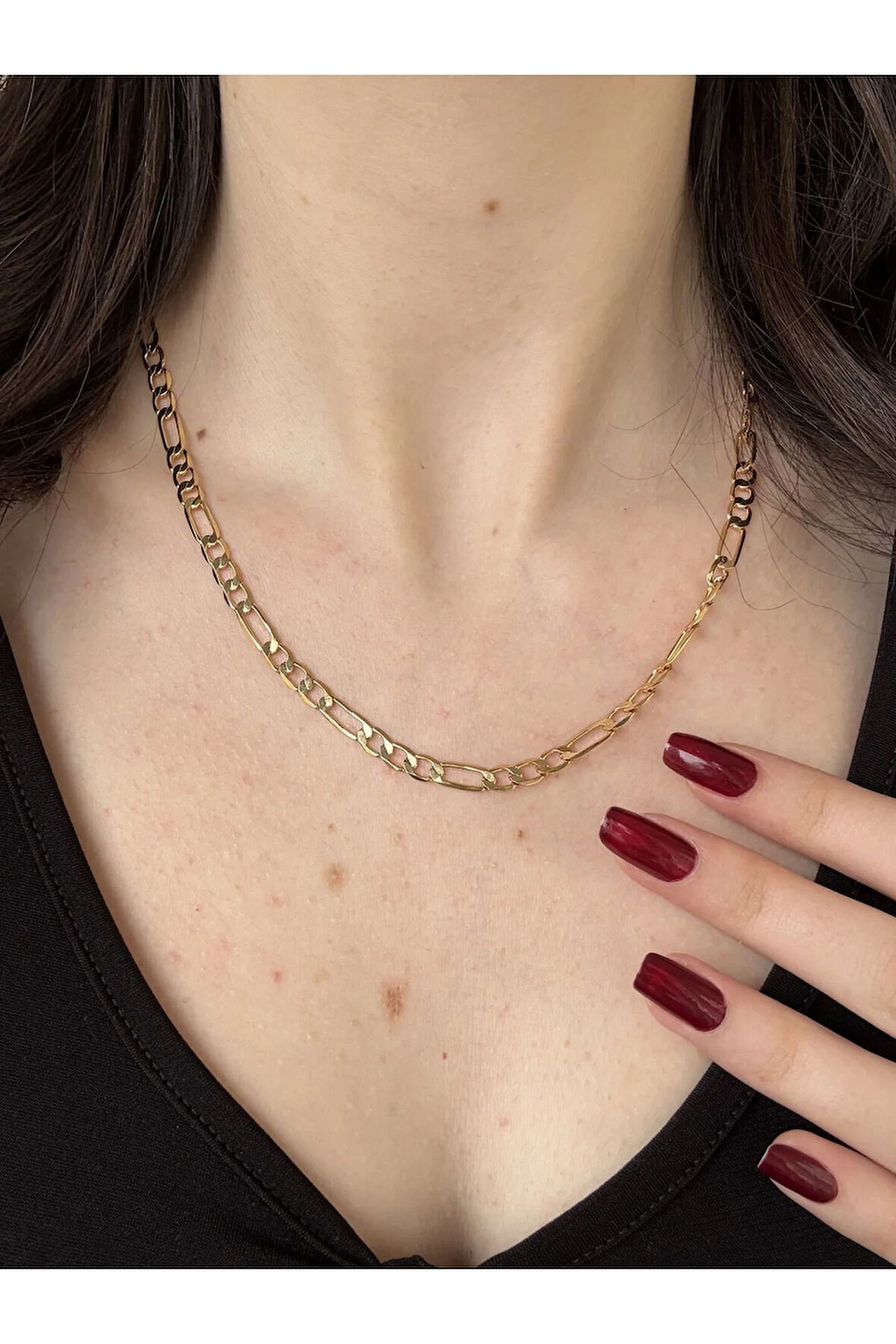 Gold Figaro Zincir Kolye