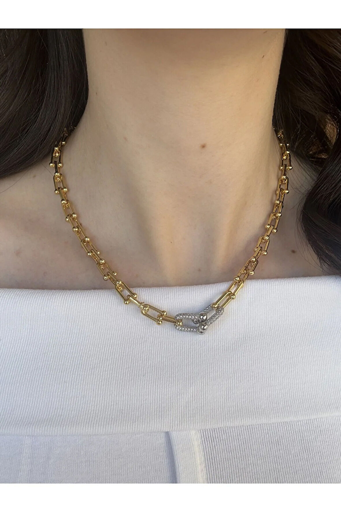 Silver Detaylı Tıffany Kolye