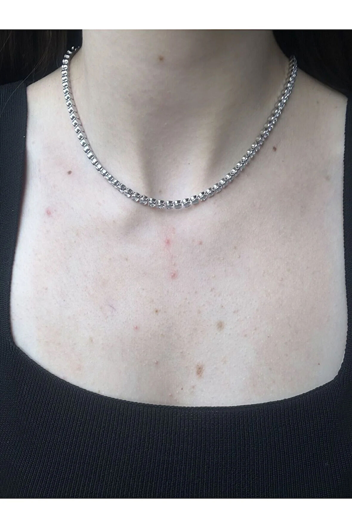 Silver Baget Su Yolu Kolye