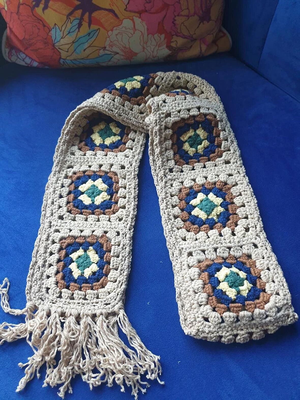 El Örgüsü Ekose Atkı