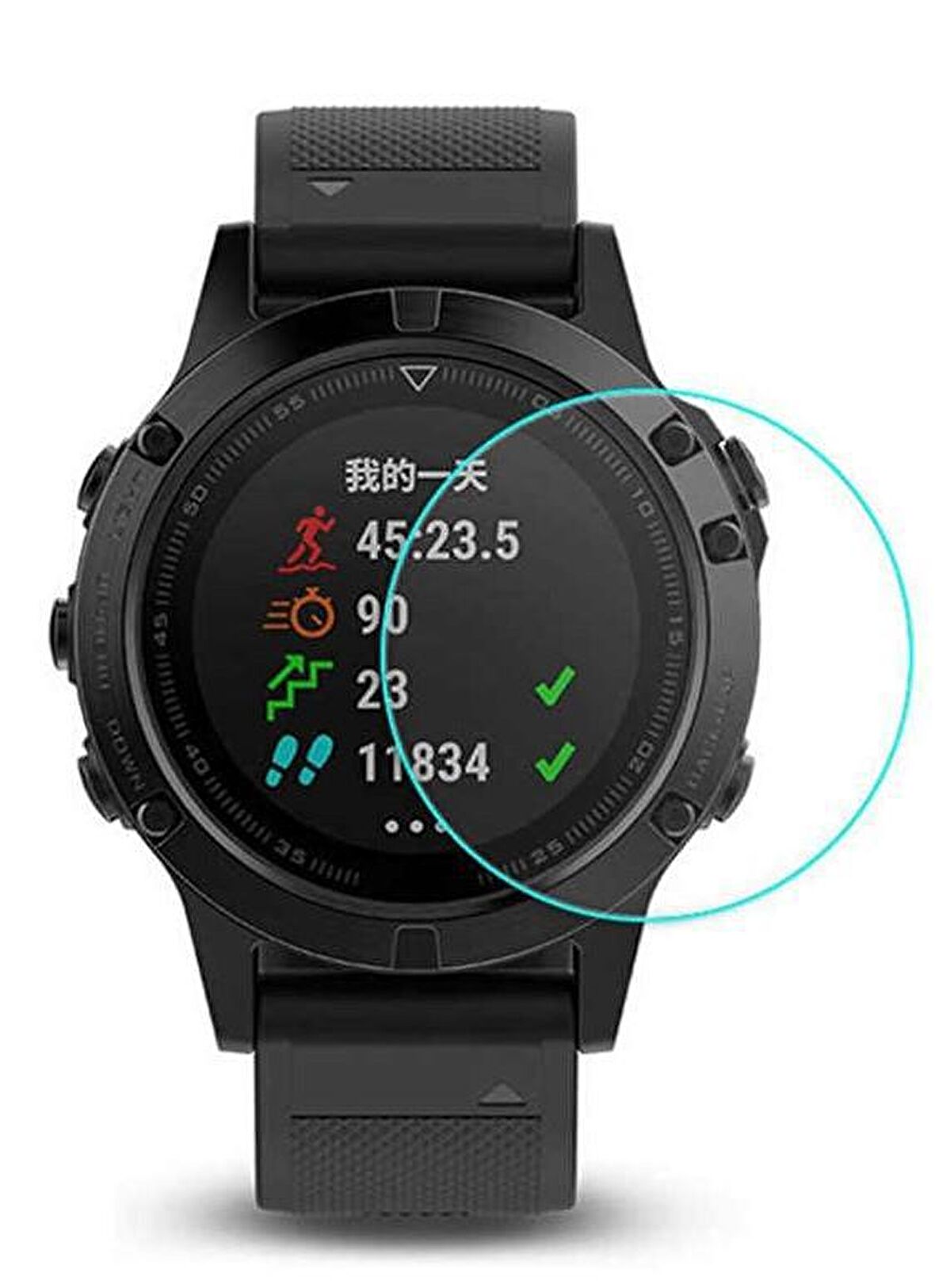 GARMIN FENIX 5 PLUS EKRAN KORUYUCU (38mm) +1 YEDEK