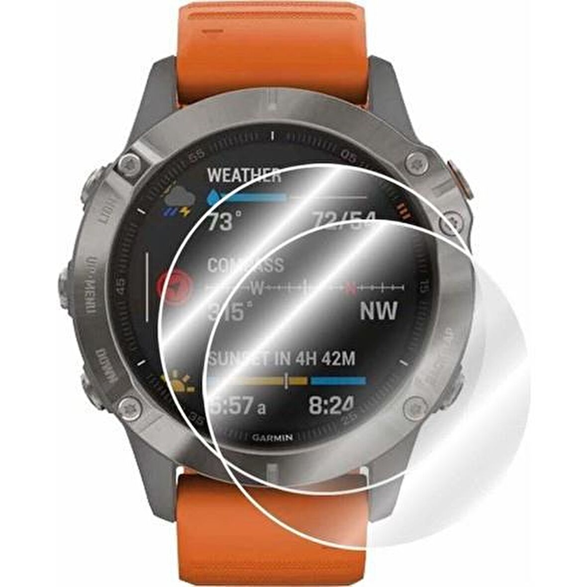 GARMIN FENIX 6 PRO EKRAN KORUYUCU +1 YEDEK