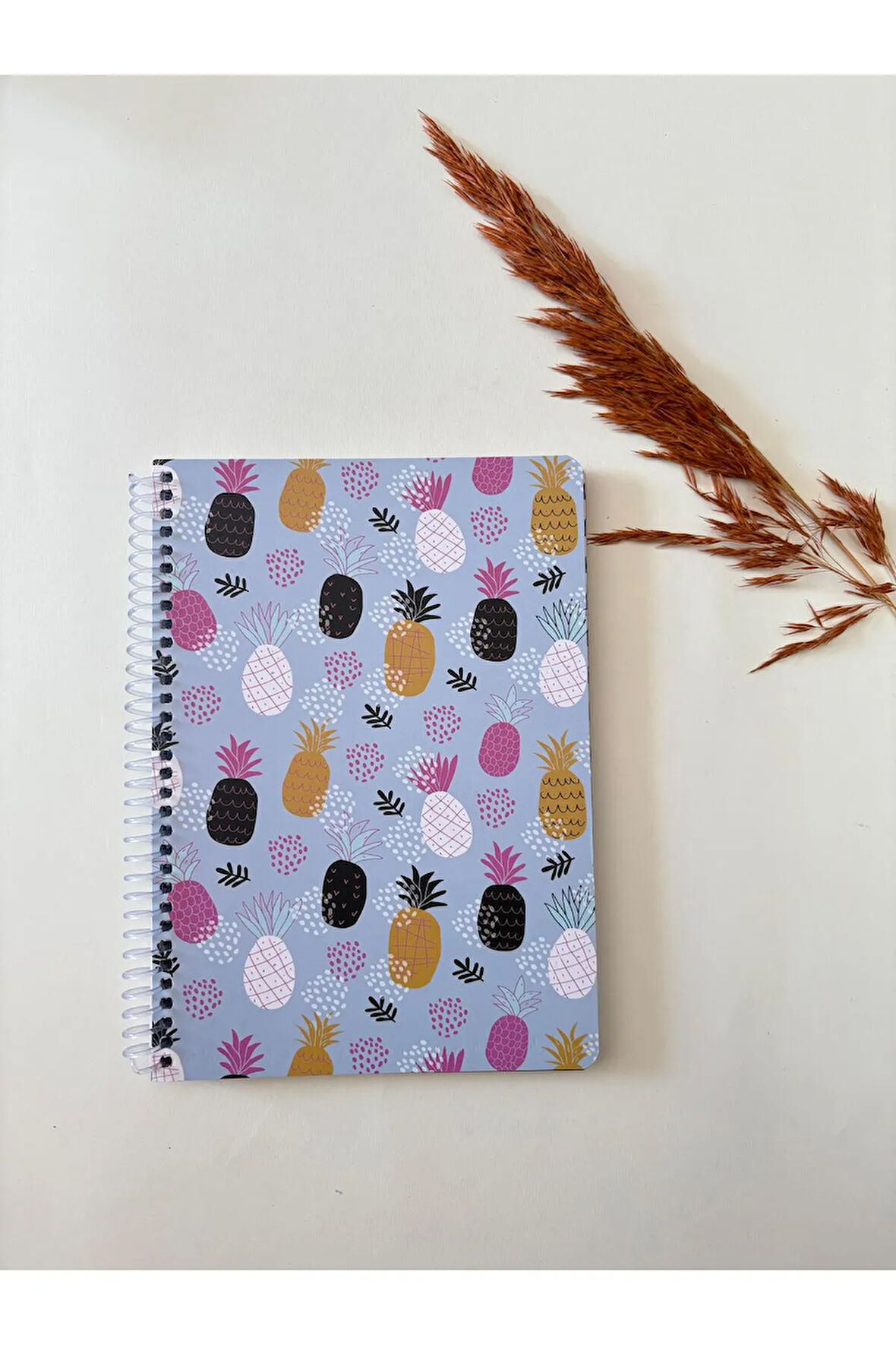 Atakids Lizy Çizgili Spiralli Okul Not Defteri | 12 x 15 cm | 100 Yaprak
