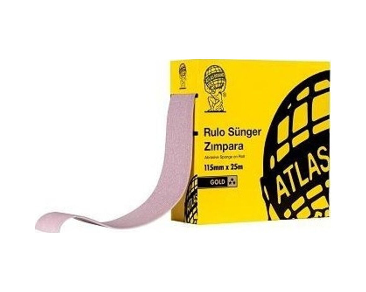 Atlas Sünger Rulo Zımpara 115Mmx25Mt 180 Kum