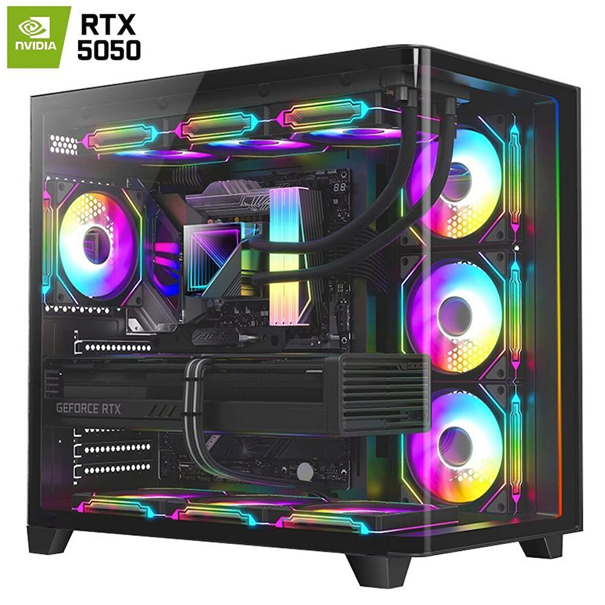 Dragos DRx7511 Ryzen 7 5700X 32GB Ram 1TB M2 NVMe SSD 8GB RTX5050 Oyuncu Hazır Sistem