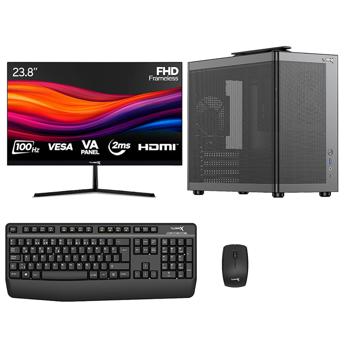 Turbox Tx7586 i7 13700 32GB DDR4 Ram 1TB M.2 NVMe SSD 23.8 inç Monitör Masaüstü Ofis Hazır Sistem