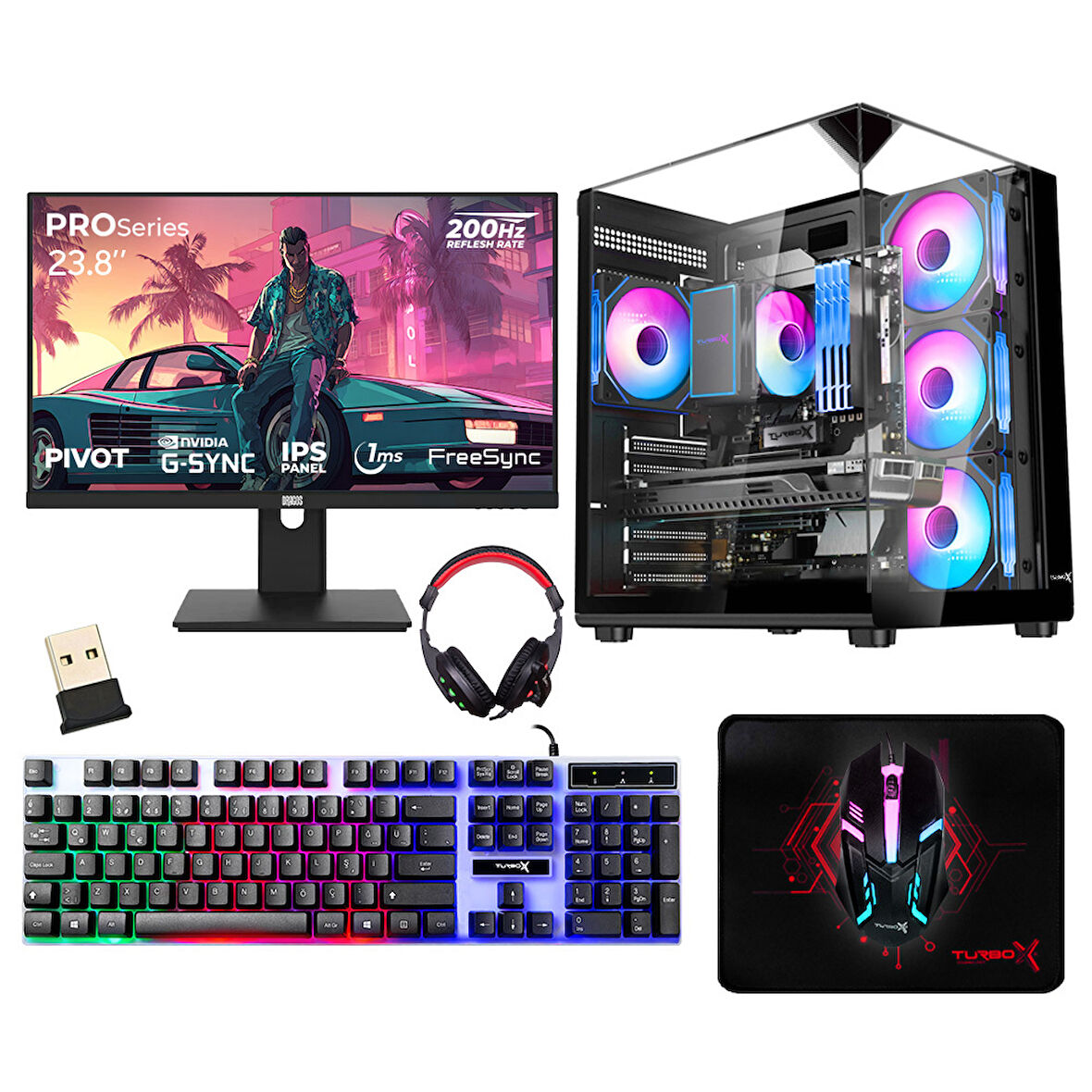 Turbox Tx8371 Ryzen 5 5600 32GB 1TB NVMe RTX3050 23.8 200Hz Oyuncu Masaüstü Sistem Tavsiyesi