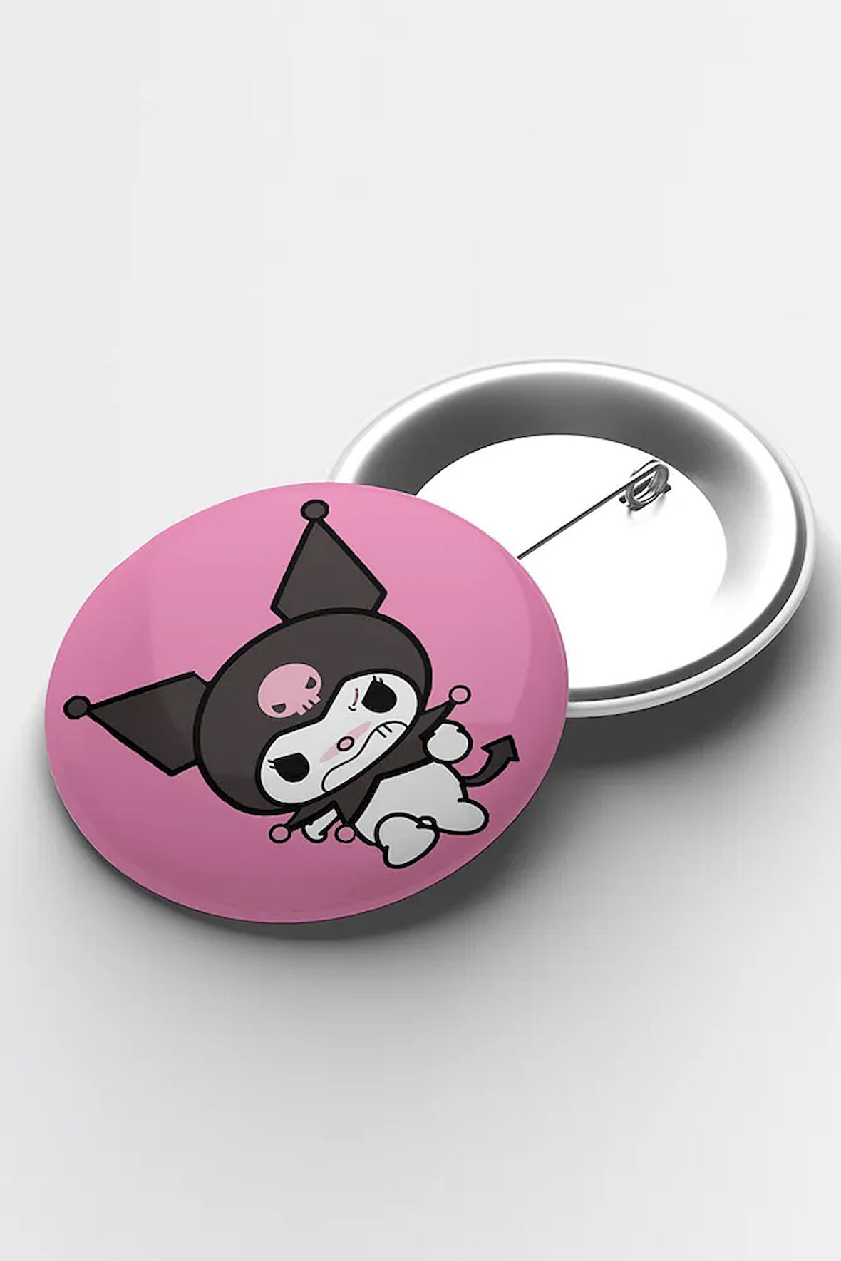 Anime Kuromi Iğneli Buton Rozet 58mm