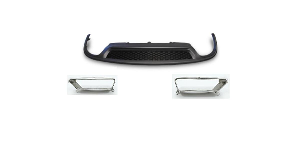 A6 2012-2014 IÇIN UYUMLU 2015+ FACELIFT DIFÜZÖR ( PIANO BLACK)