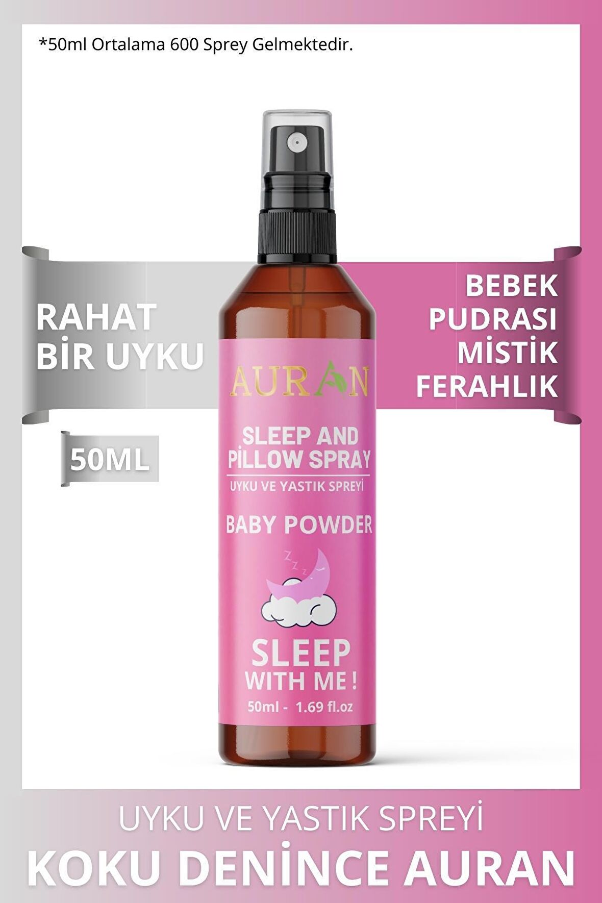 Bebek Pudrası Uyku Ve Yastık Spreyi Rahatlatıcı Uyku Ve Dinlenme Spreyi Sleep And Pıllow Spray 50ml