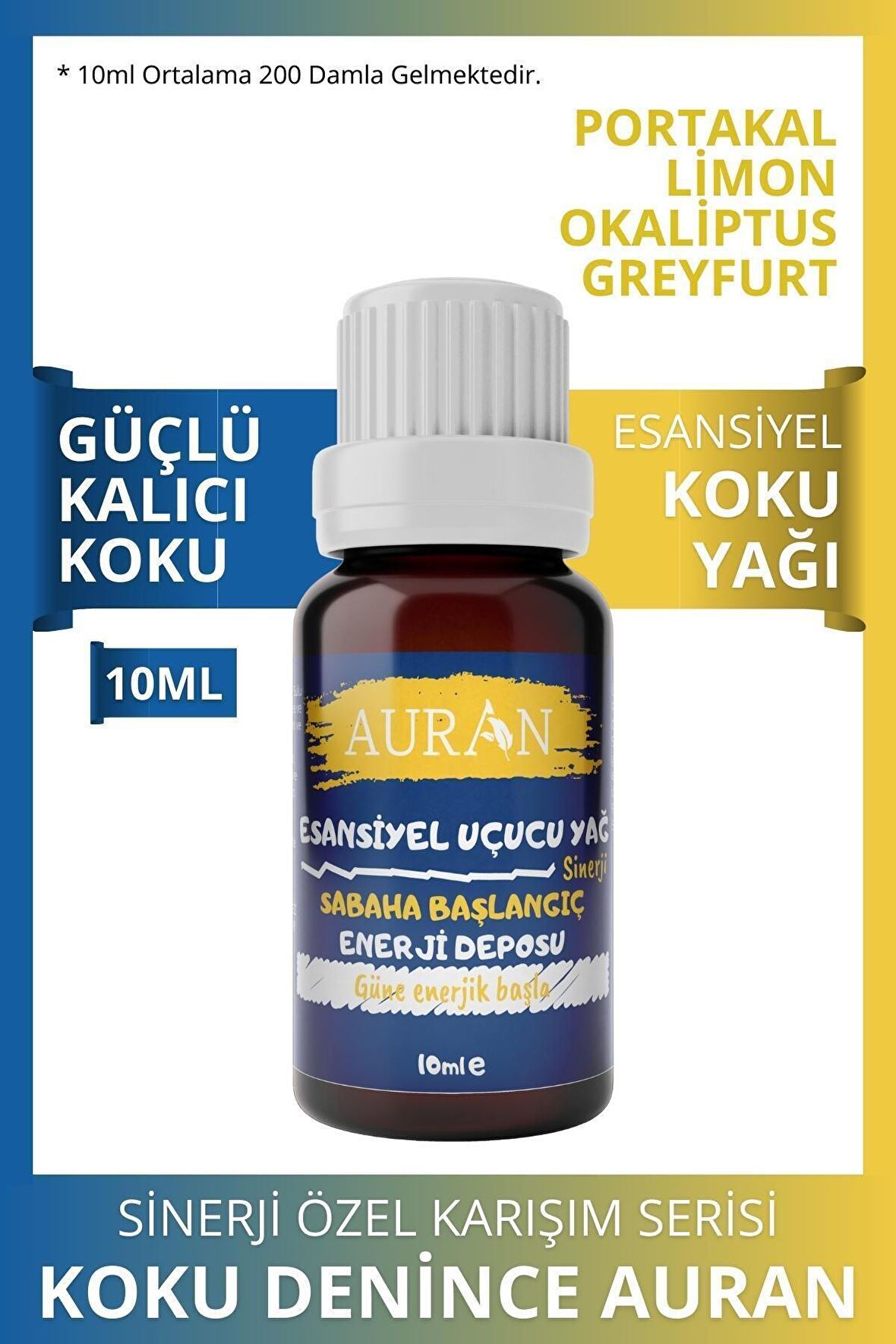 Sabaha Başlangıç - Enerjik Sinerji Karışım Esansiyel Uçucu Yağ Buhurdanlık Yağı Aromaterapi Difüzör