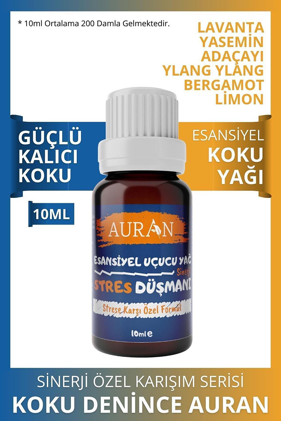 Stres Düşmanı Sinerji Karışım Esansiyel Uçucu Yağ Buhurdanlık Yağı Aromaterapi Difüzör