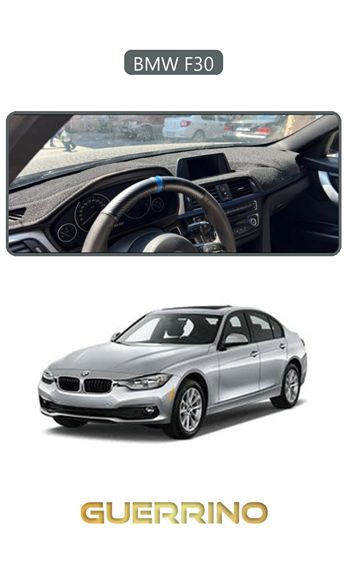 BMW F30TORPİDO KORUMA HALISI GRİ KENAR