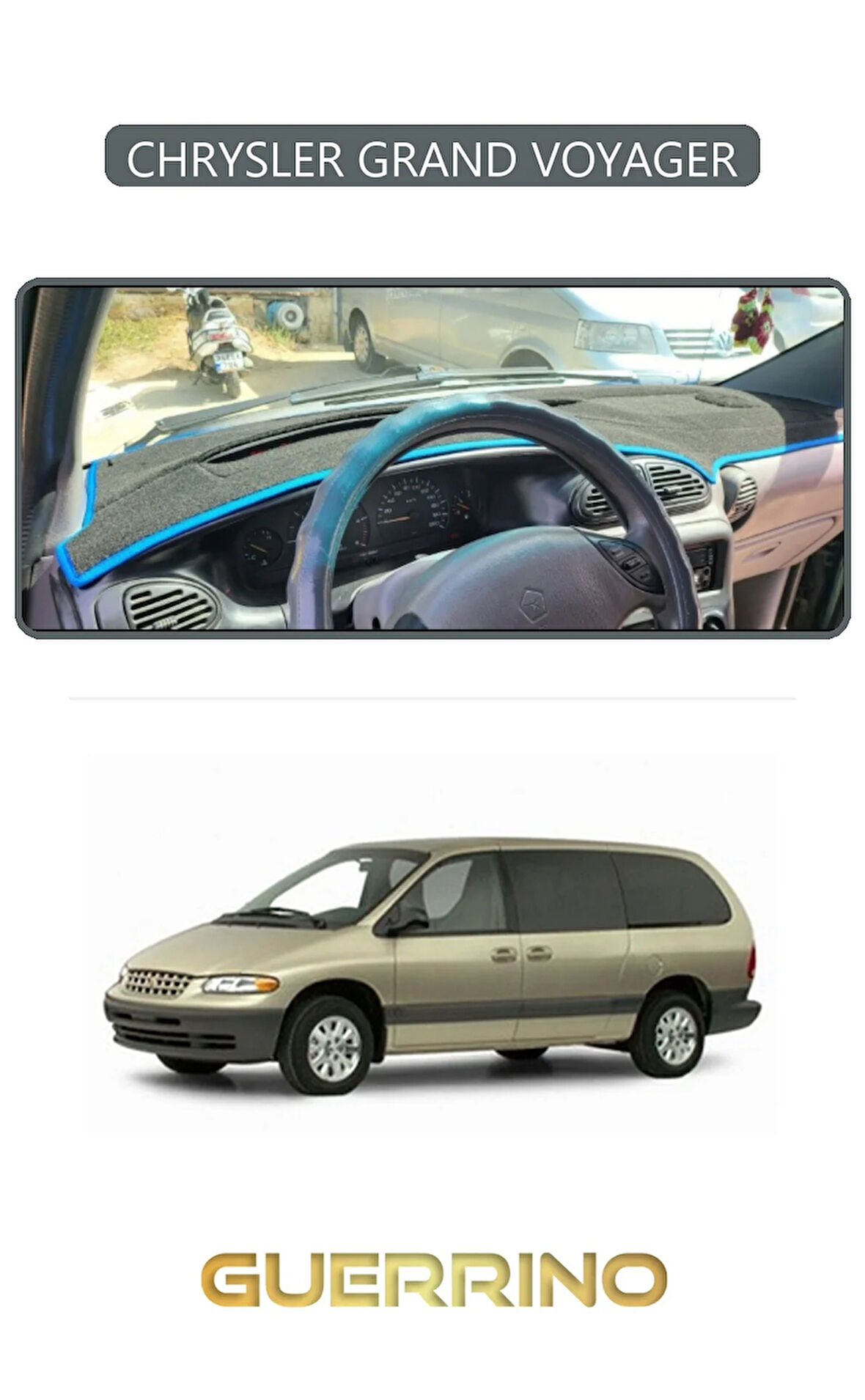 CHRYSLER GRAND VOYAGERTORPİDO KORUMA HALISI GRİ KENAR