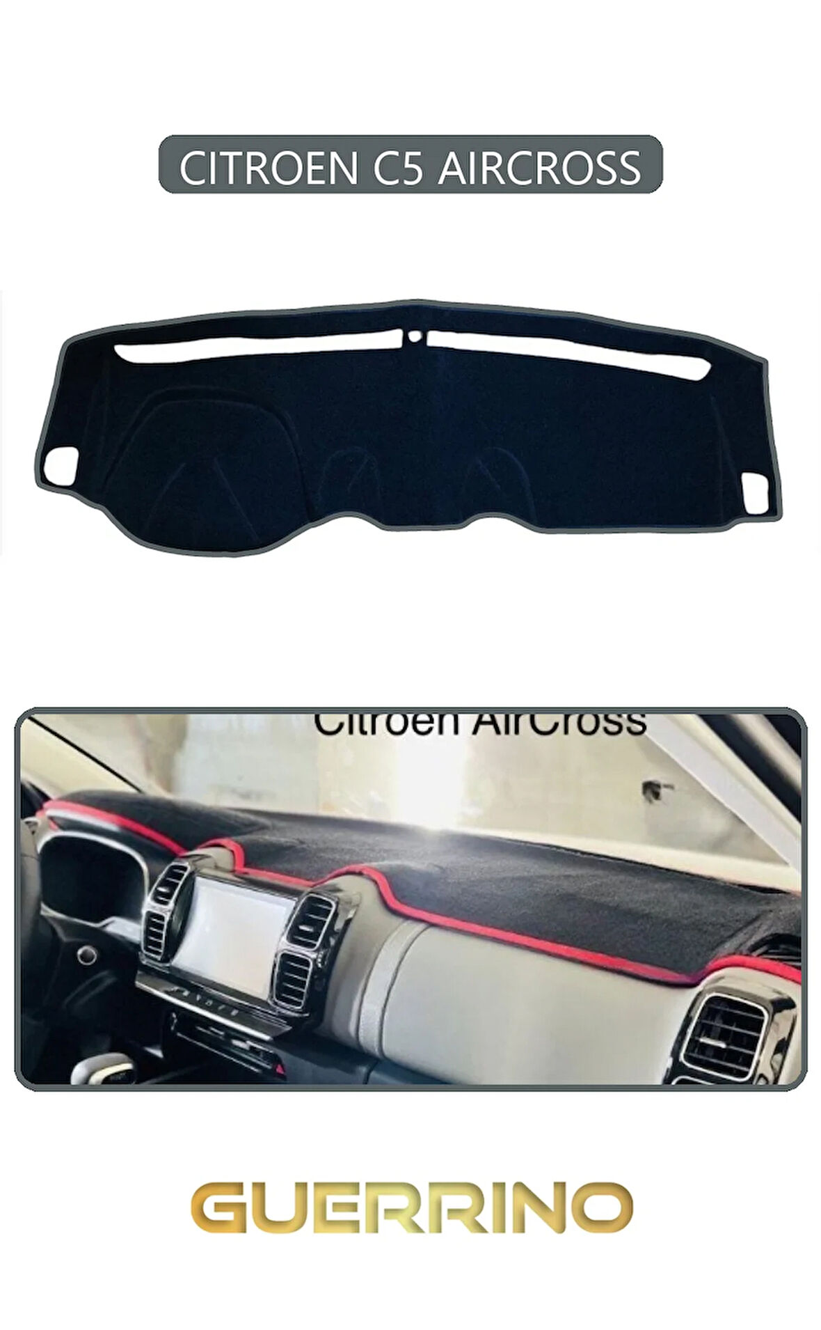 CITROEN C5 AIRCROSSTORPİDO KORUMA HALISI GRİ KENAR