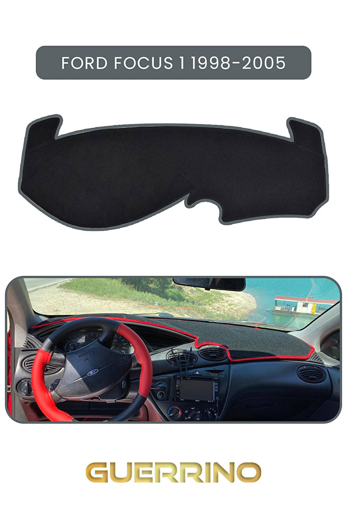 FORD Focus 1 (1998-2005)TORPİDO KORUMA HALISI GRİ KENAR