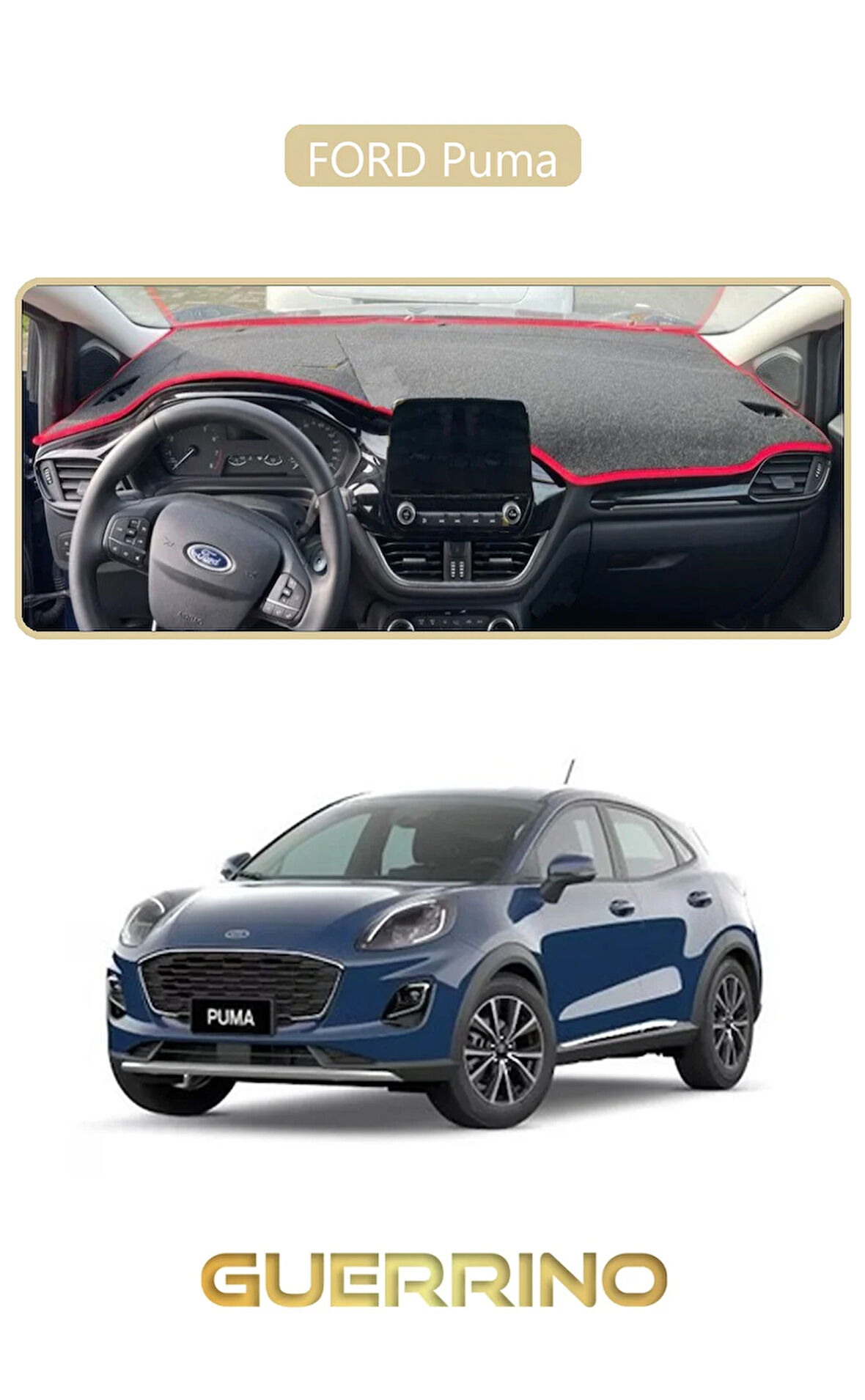 FORD PumaTORPİDO KORUMA HALISI BEJ KENAR