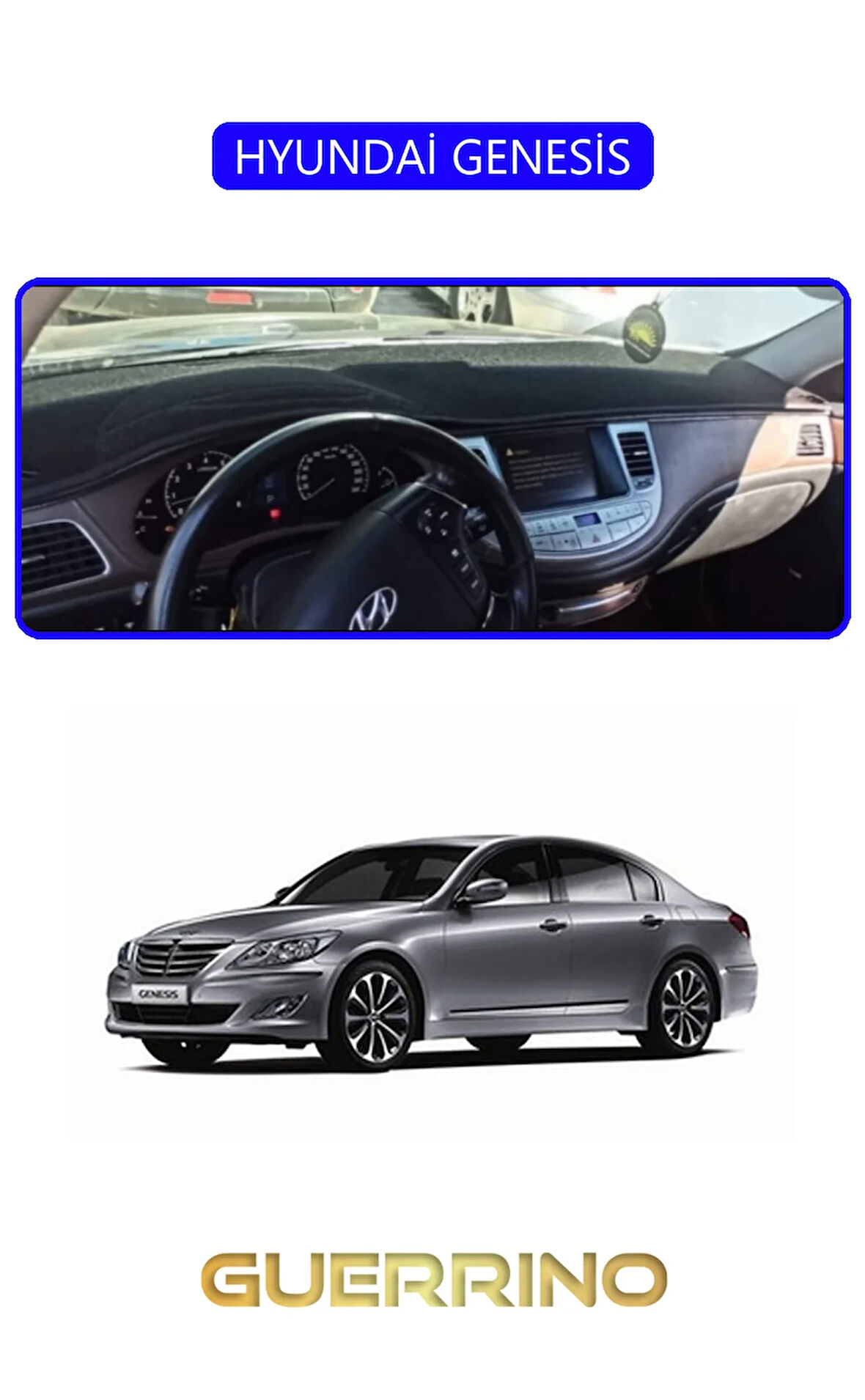 HYUNDAİ GENESİSTORPİDO KORUMA HALISI MAVİ KENAR