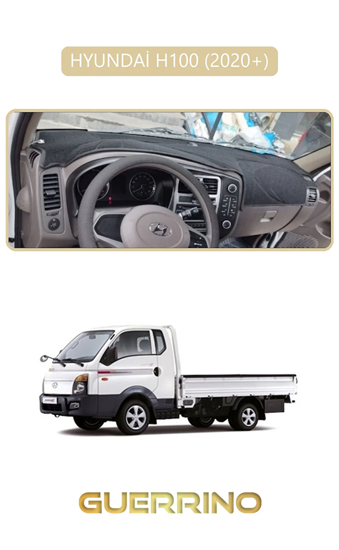 HYUNDAİ H100 2020+TORPİDO KORUMA HALISI BEJ KENAR