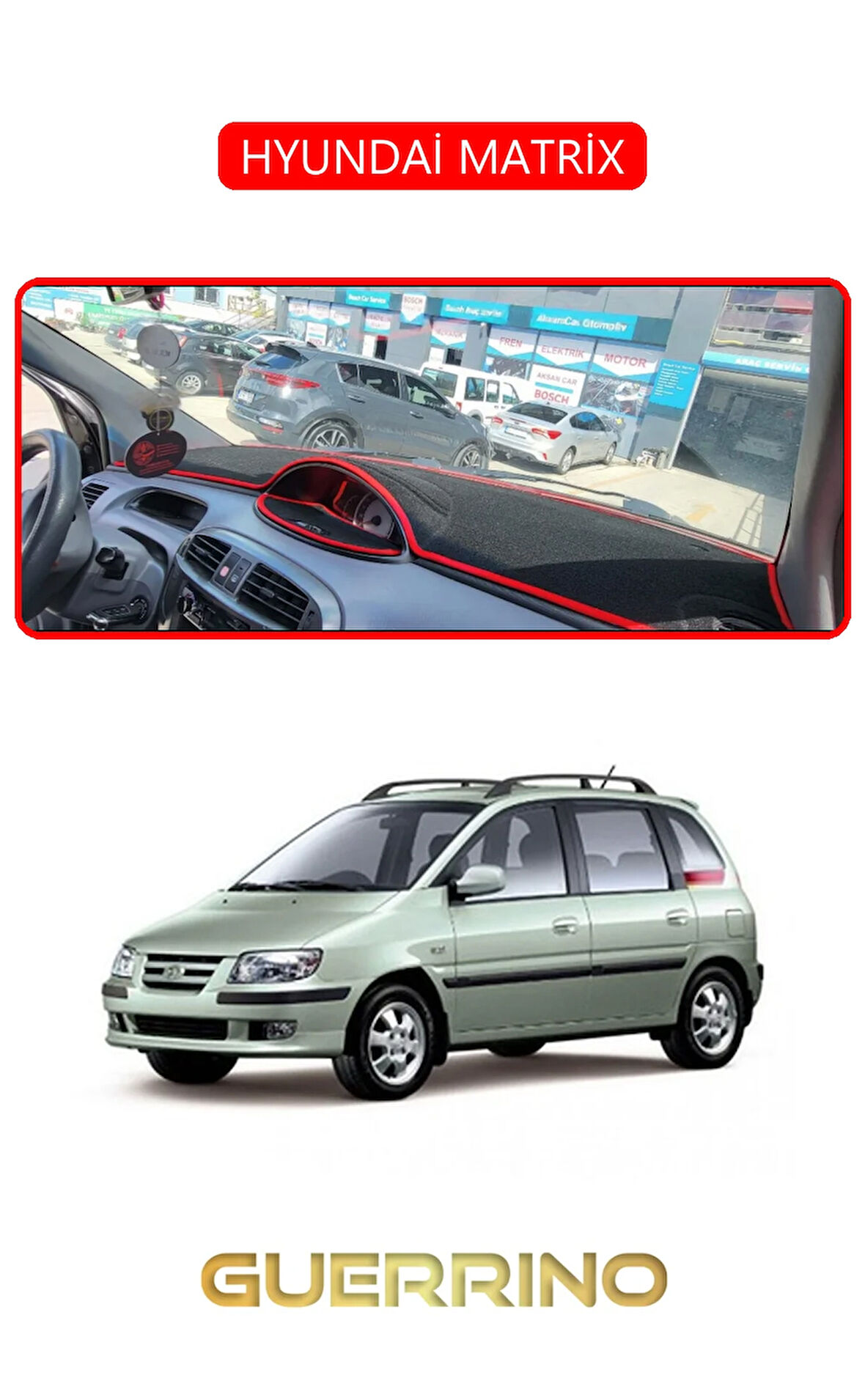 HYUNDAİ MATRİXTORPİDO KORUMA HALISI KIRMIZI KENAR