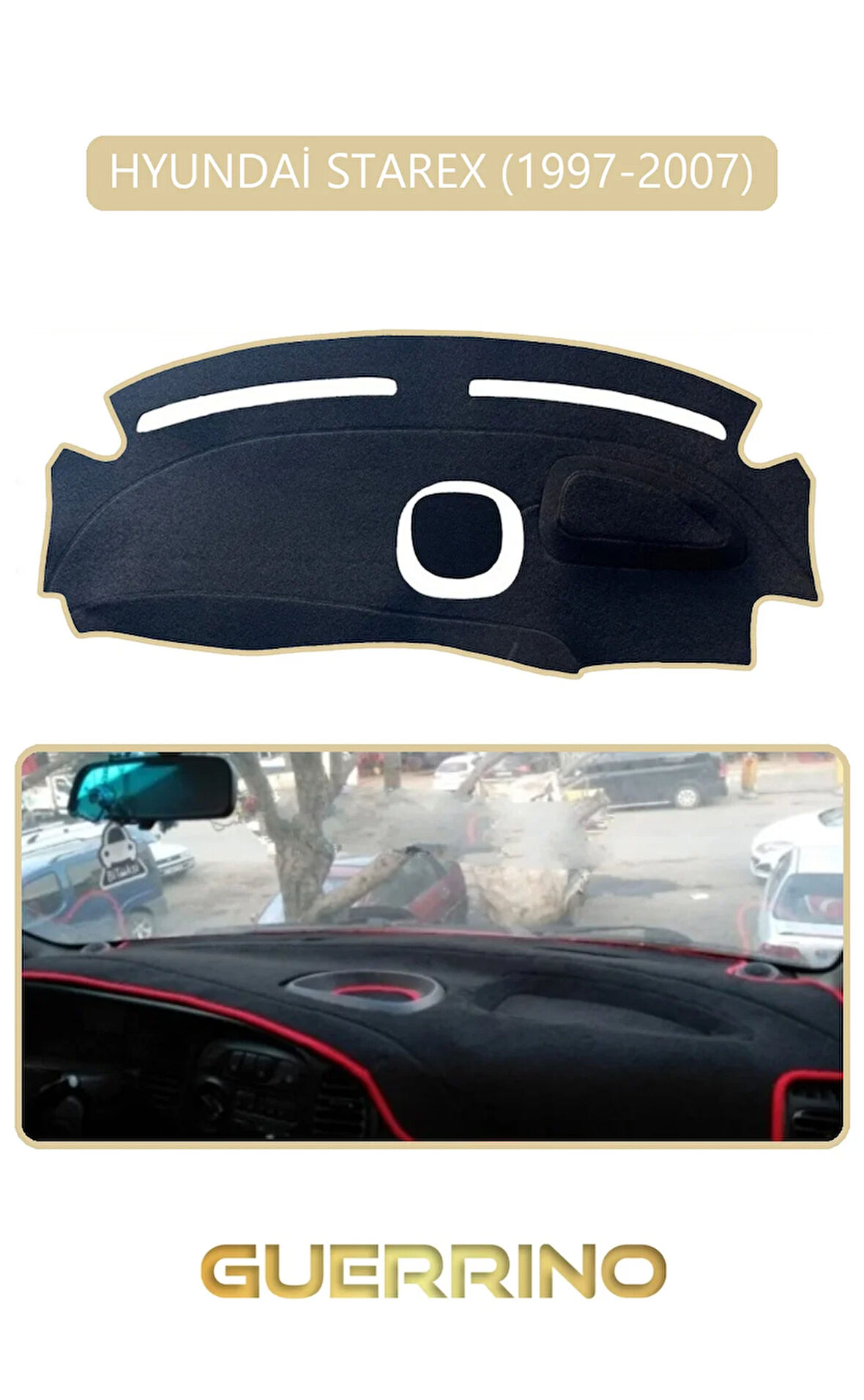 HYUNDAİ STAREX 1997-2007TORPİDO KORUMA HALISI BEJ KENAR