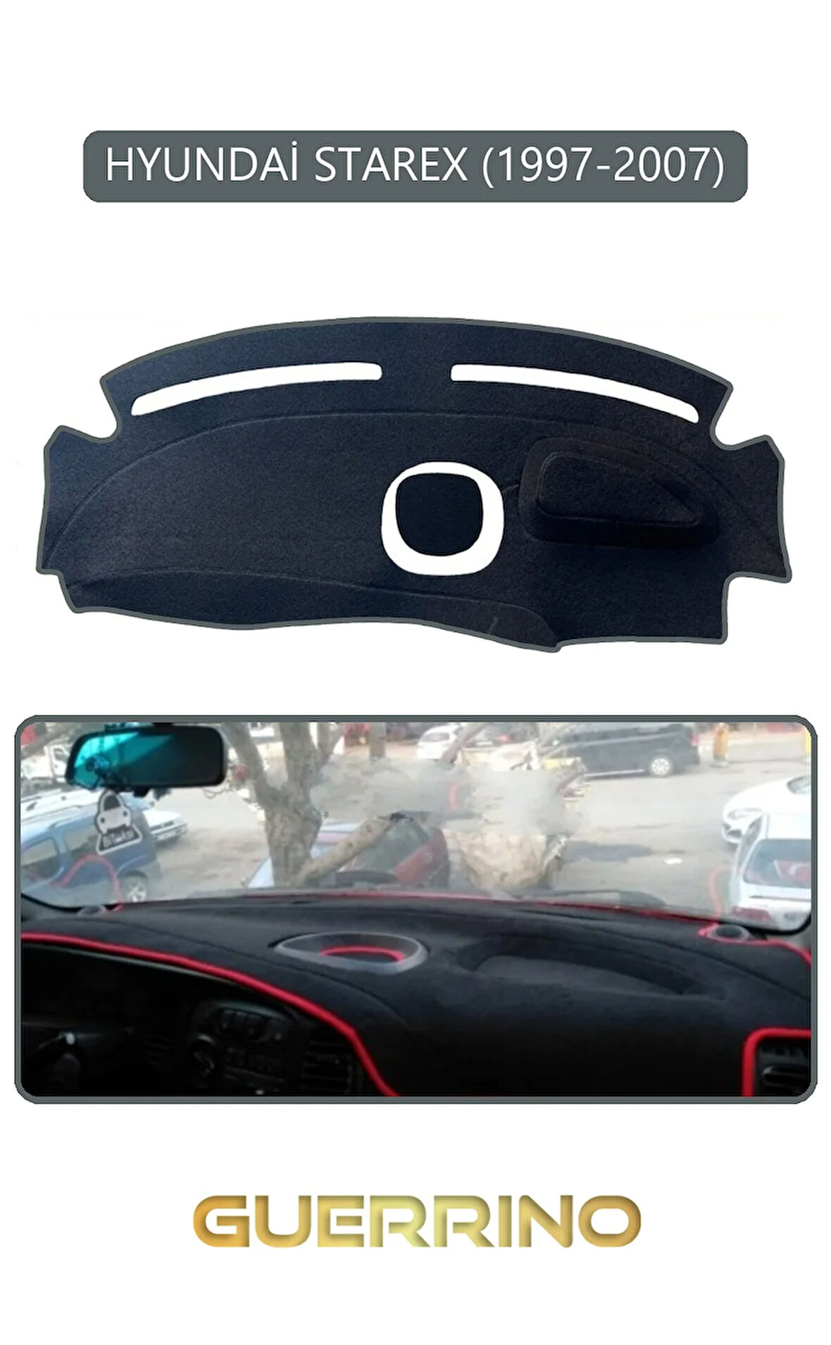 HYUNDAİ STAREX 1997-2007TORPİDO KORUMA HALISI SİYAH KENAR