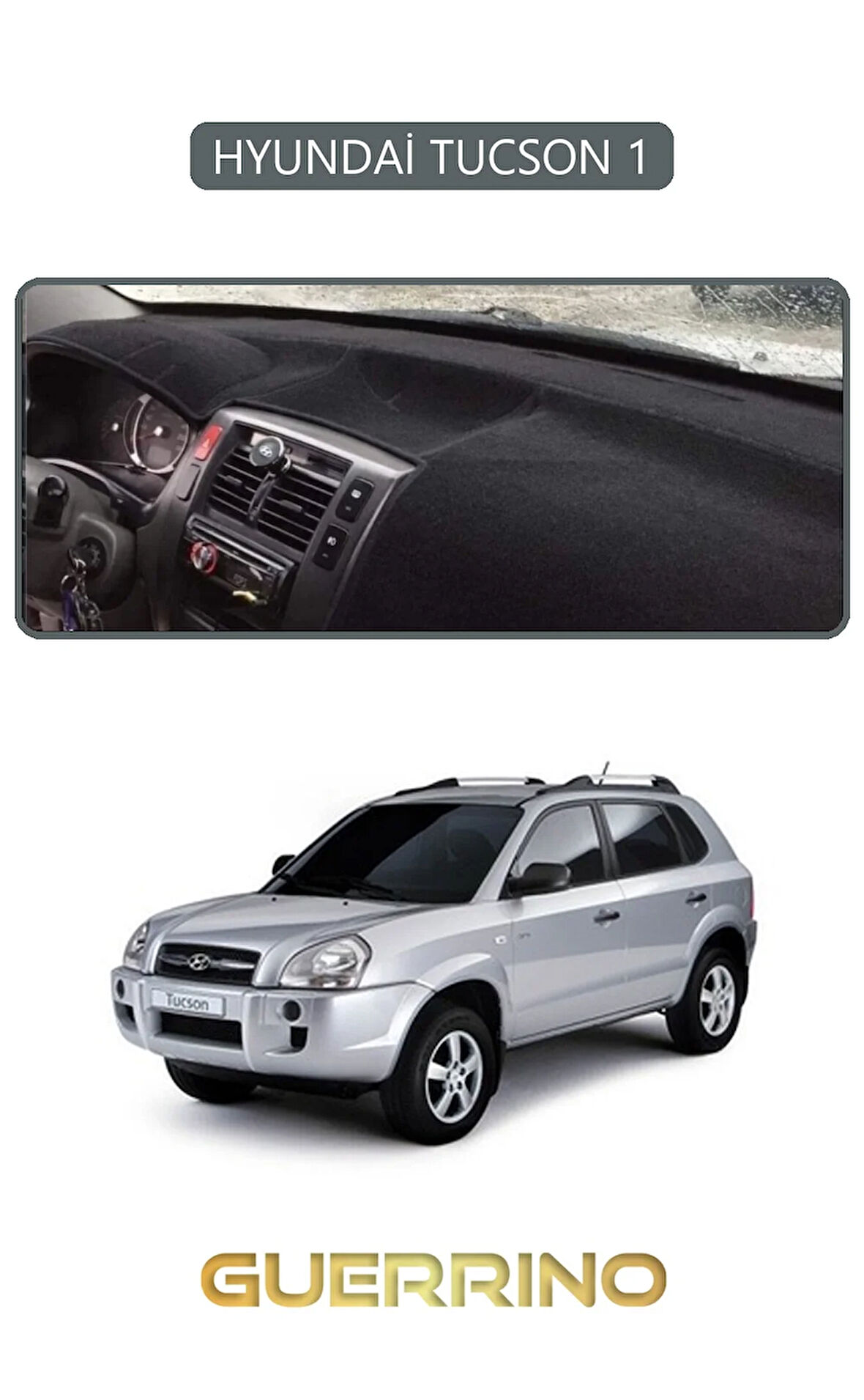HYUNDAİ TUCSON 1TORPİDO KORUMA HALISI GRİ KENAR