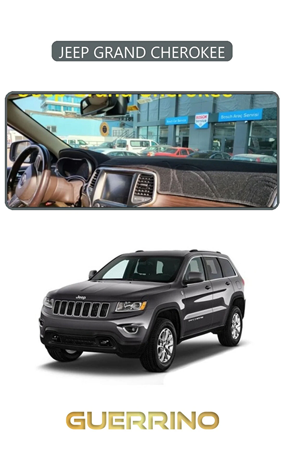 JEEP GRAND CHEROKEETORPİDO KORUMA HALISI GRİ KENAR