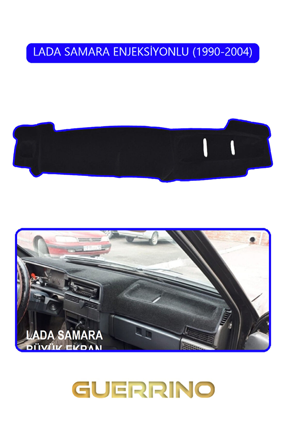 LADA SAMARA ENJEKSİYONLU 1990-2004TORPİDO KORUMA HALISI MAVİ KENAR