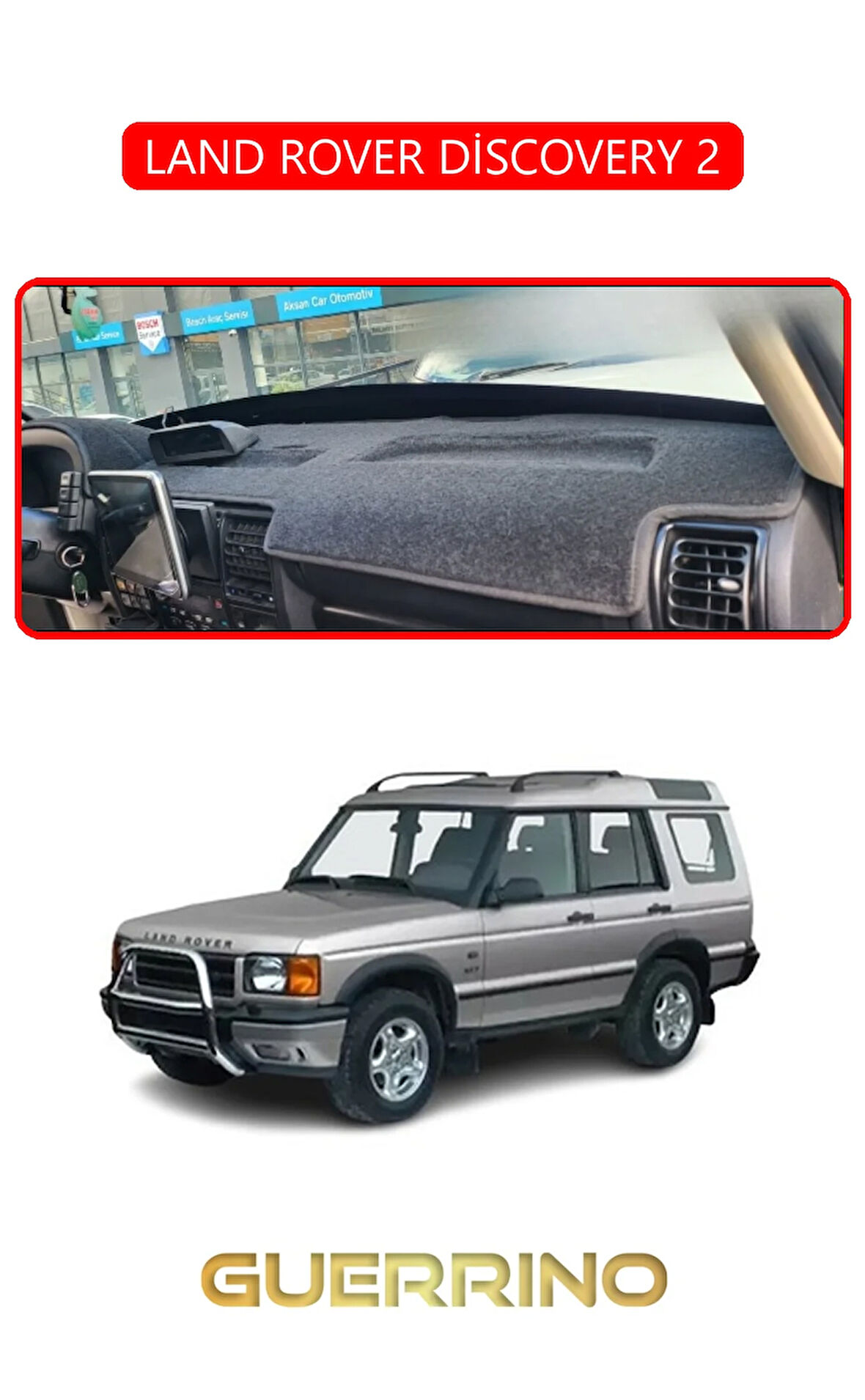 LAND ROVER DİSCOVERY 2TORPİDO KORUMA HALISI KIRMIZI KENAR