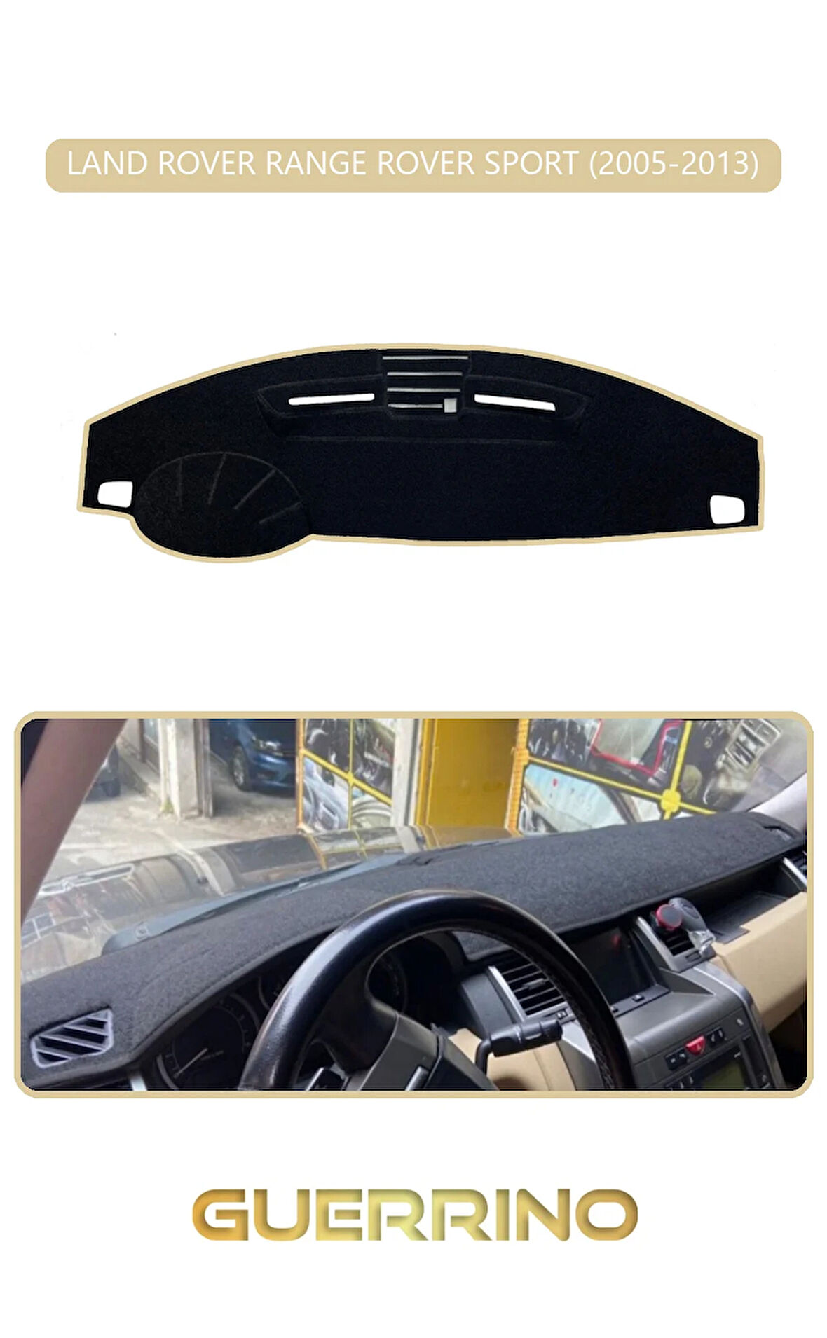 LAND ROVER RANGE ROVER SPORT 2005-2013TORPİDO KORUMA HALISI BEJ KENAR