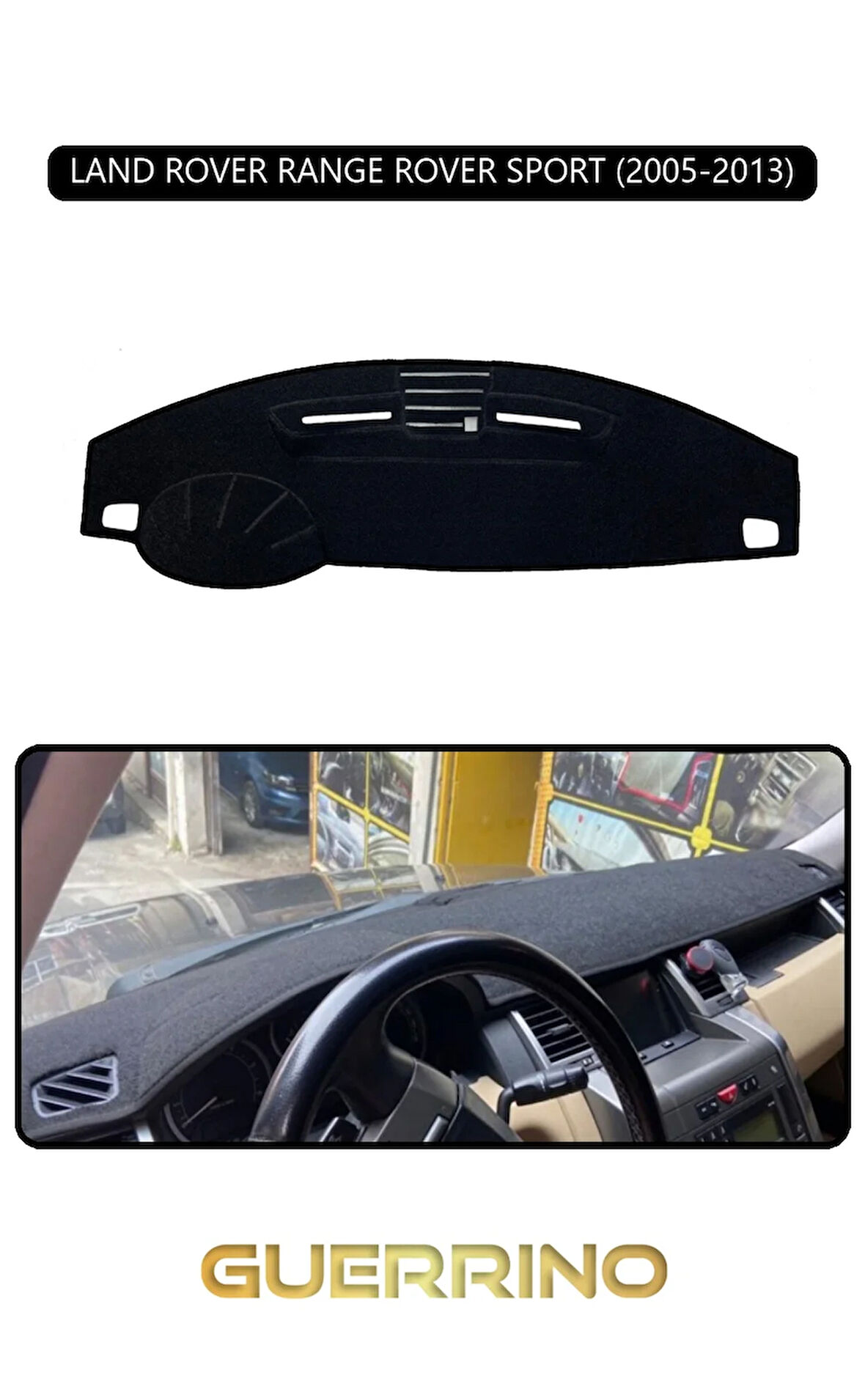 LAND ROVER RANGE ROVER SPORT 2005-2013TORPİDO KORUMA HALISI SİYAH KENAR