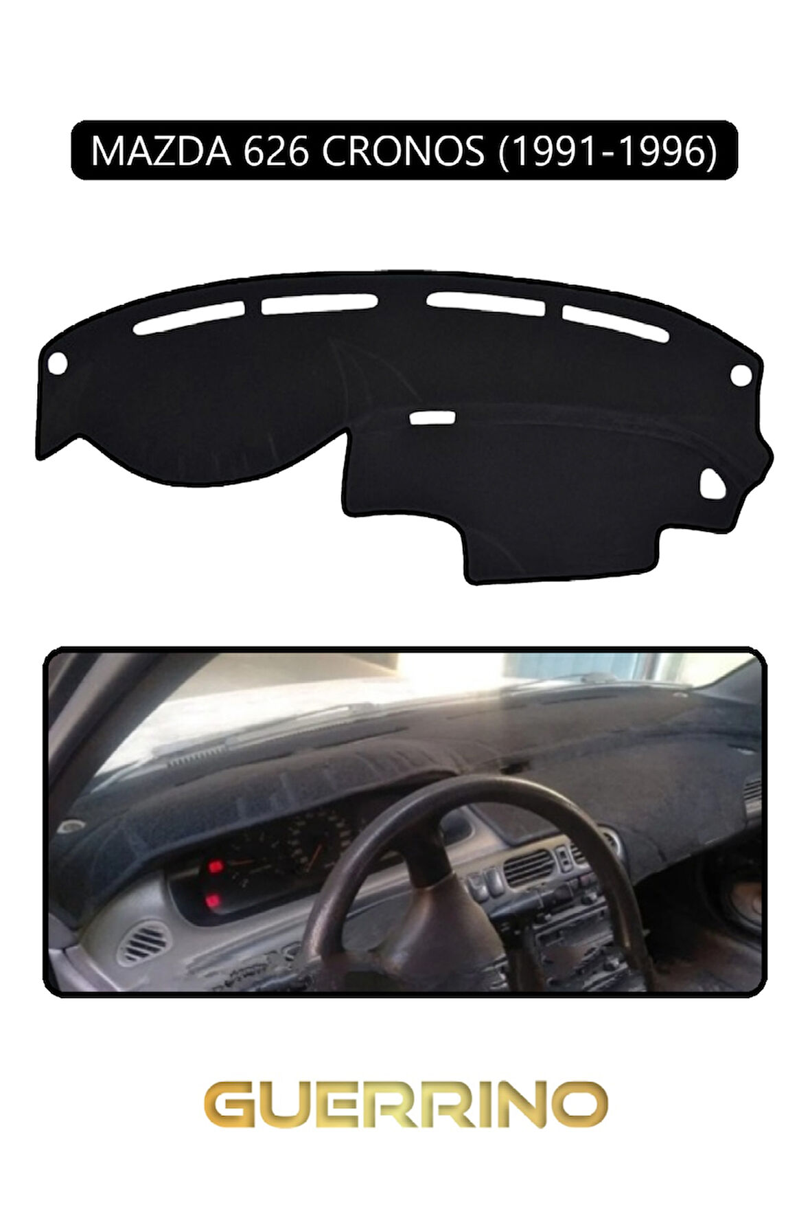 MAZDA 626 CRONOS 1991-1996TORPİDO KORUMA HALISI SİYAH KENAR