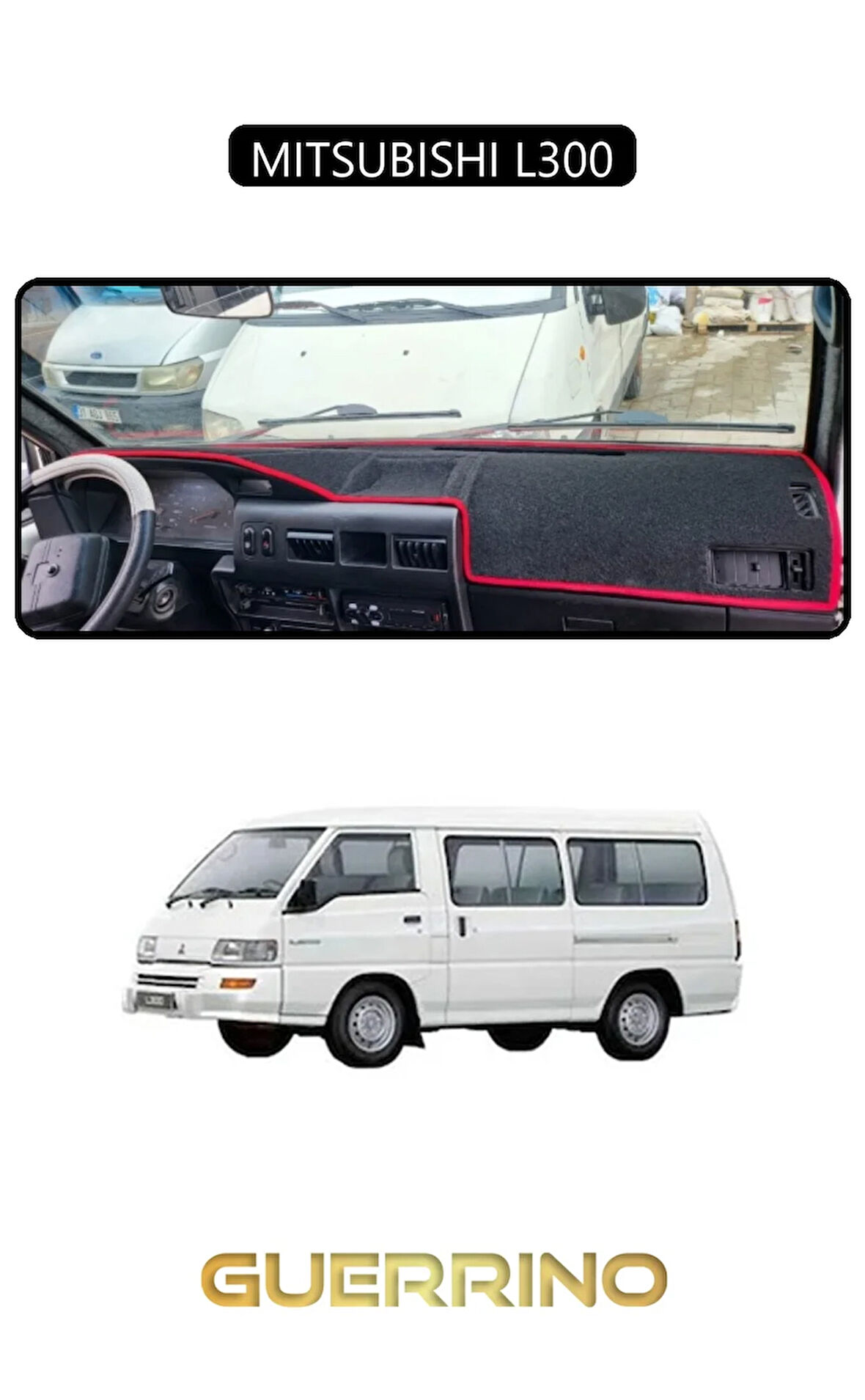 MITSUBISHI L300TORPİDO KORUMA HALISI SİYAH KENAR