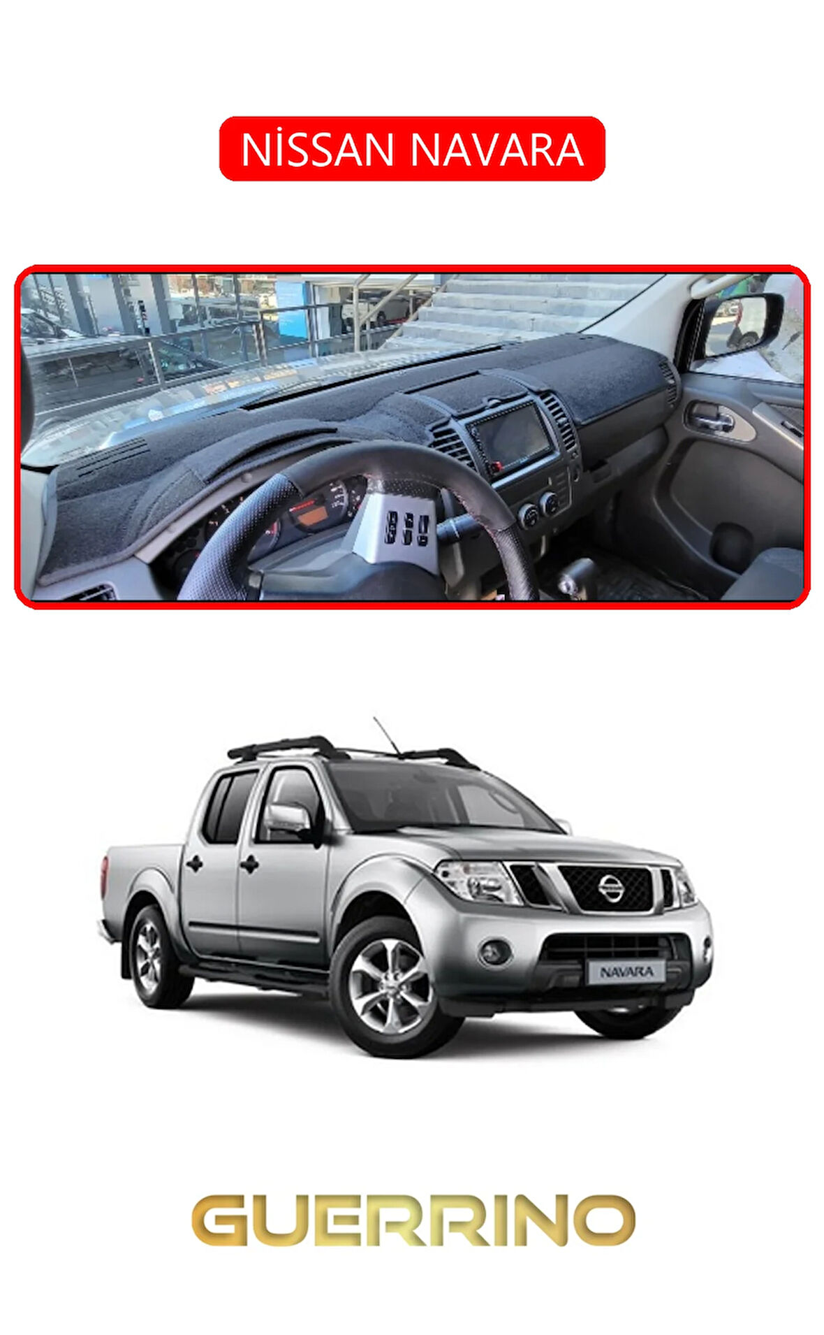 NİSSAN NAVARATORPİDO KORUMA HALISI KIRMIZI KENAR