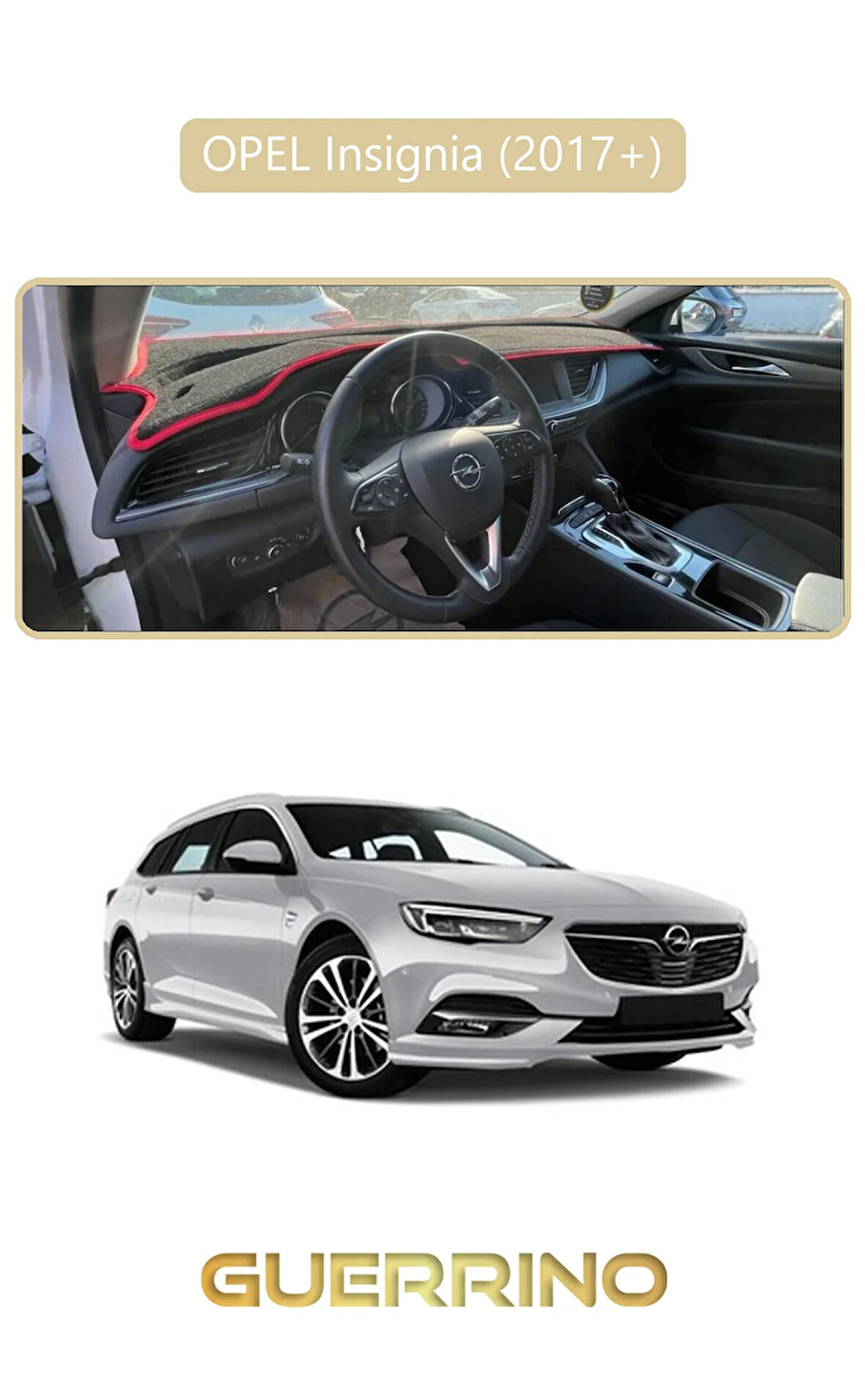 OPEL Insignia (2017 + )TORPİDO KORUMA HALISI BEJ KENAR