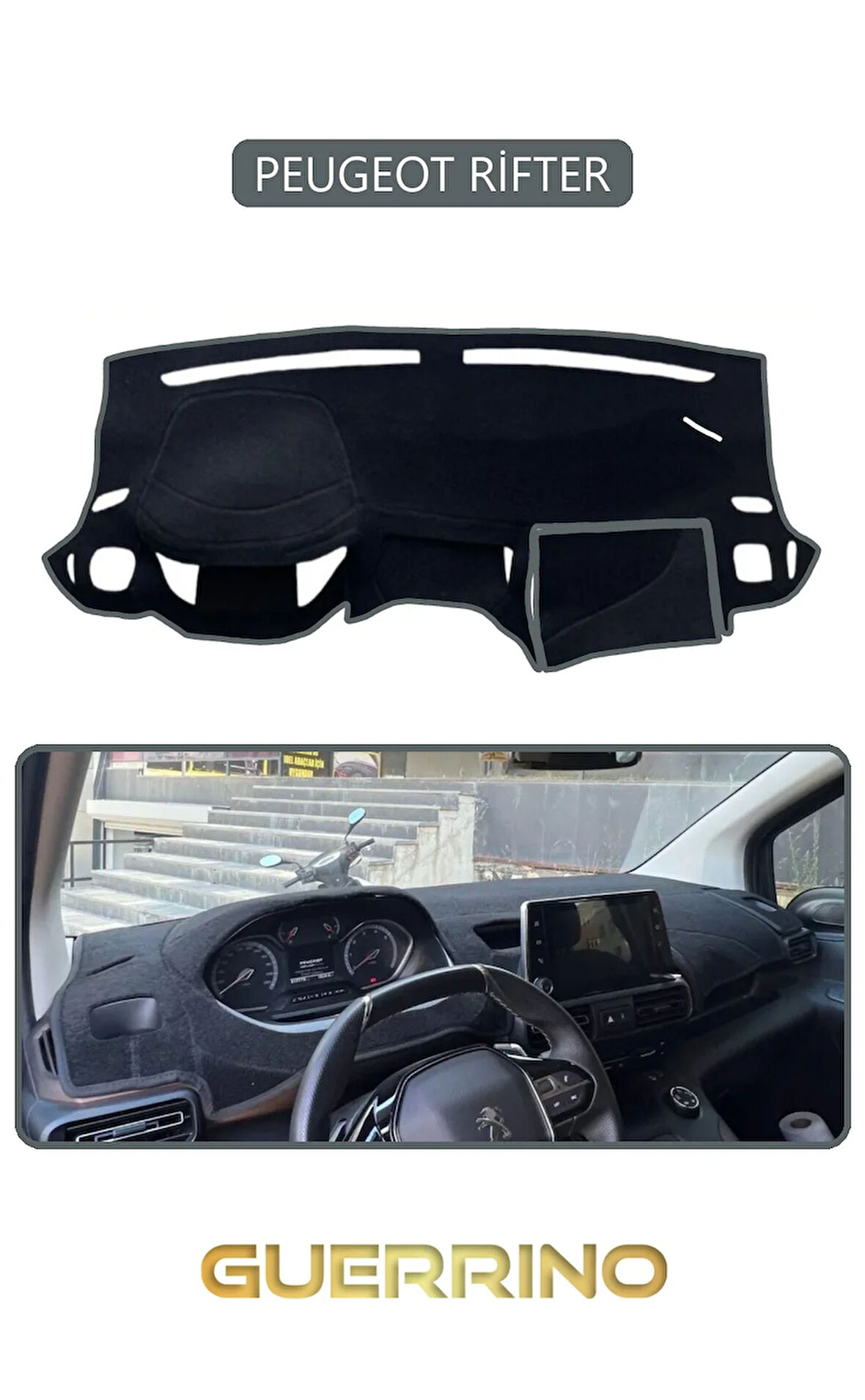 PEUGEOT RİFTERTORPİDO KORUMA HALISI GRİ KENAR