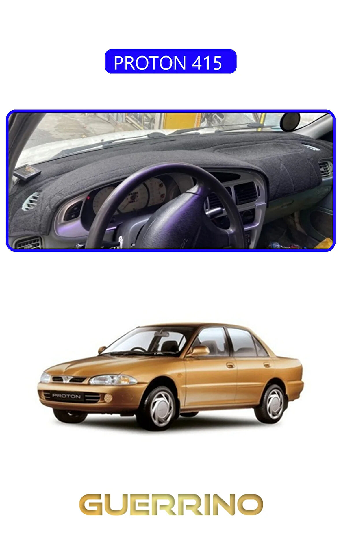 PROTON 415 TORPİDO KORUMA HALISI MAVİ KENAR