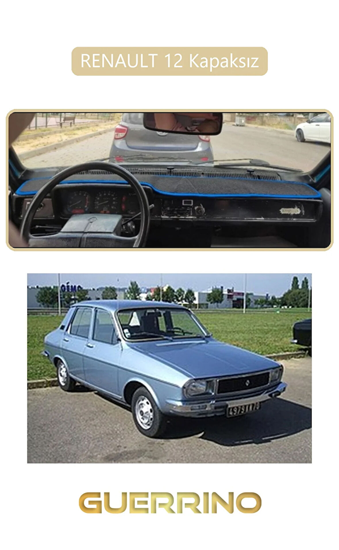 RENAULT 12 - Toros   KAPAKSIZTORPİDO KORUMA HALISI BEJ KENAR