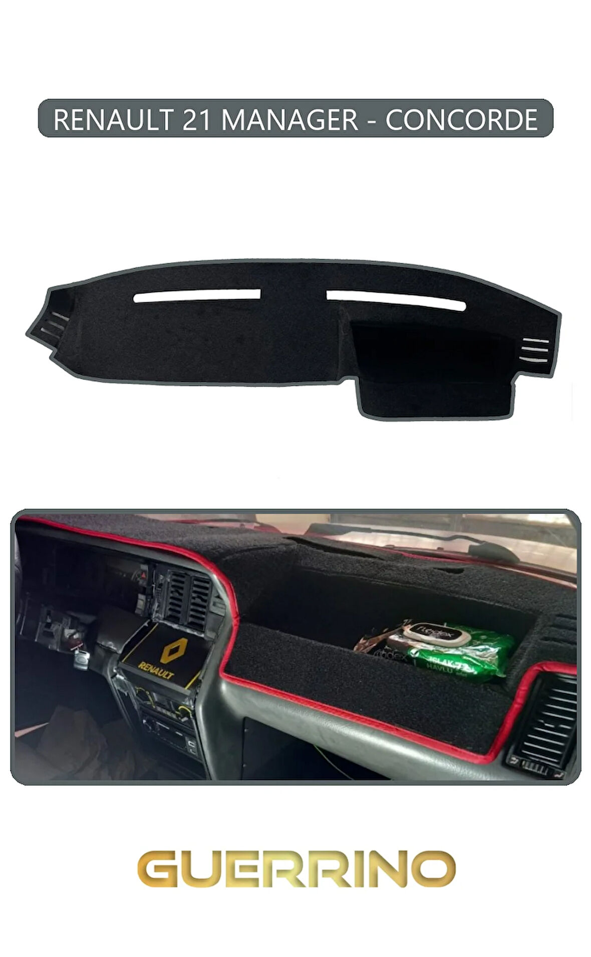 RENAULT 21 MANAGER - CONCORDETORPİDO KORUMA HALISI GRİ KENAR