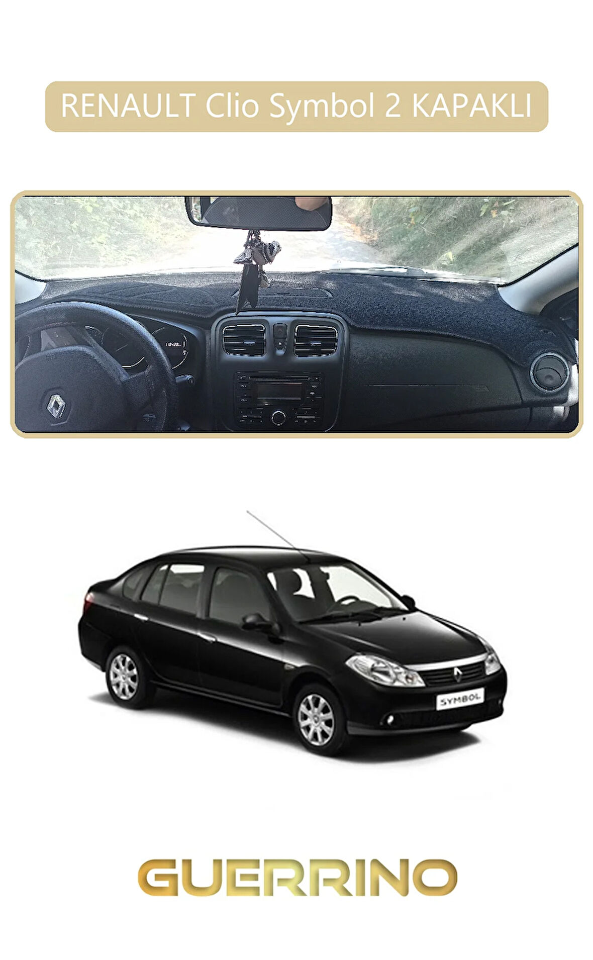 RENAULT Clio Symbol 2 KAPAKLITORPİDO KORUMA HALISI BEJ KENAR