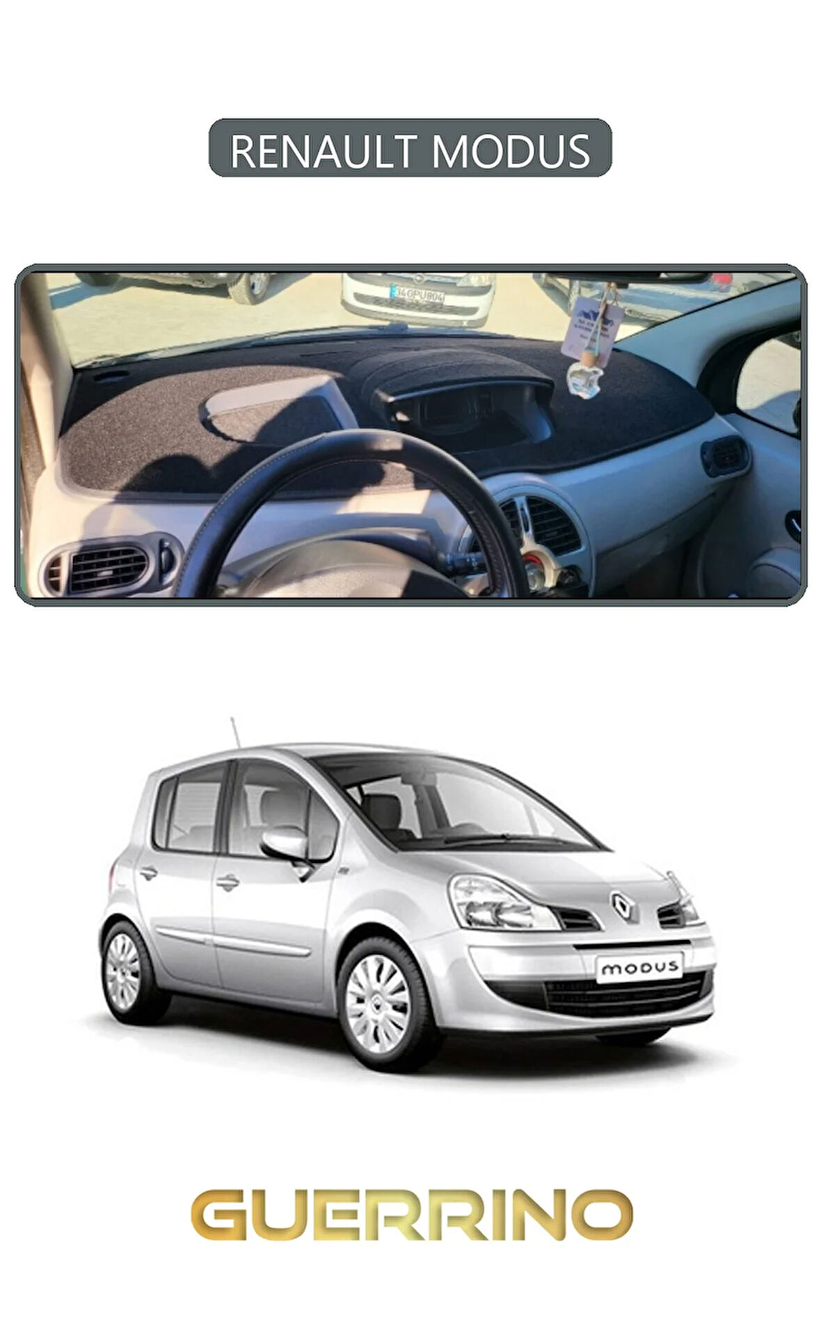 RENAULT MODUSTORPİDO KORUMA HALISI GRİ KENAR