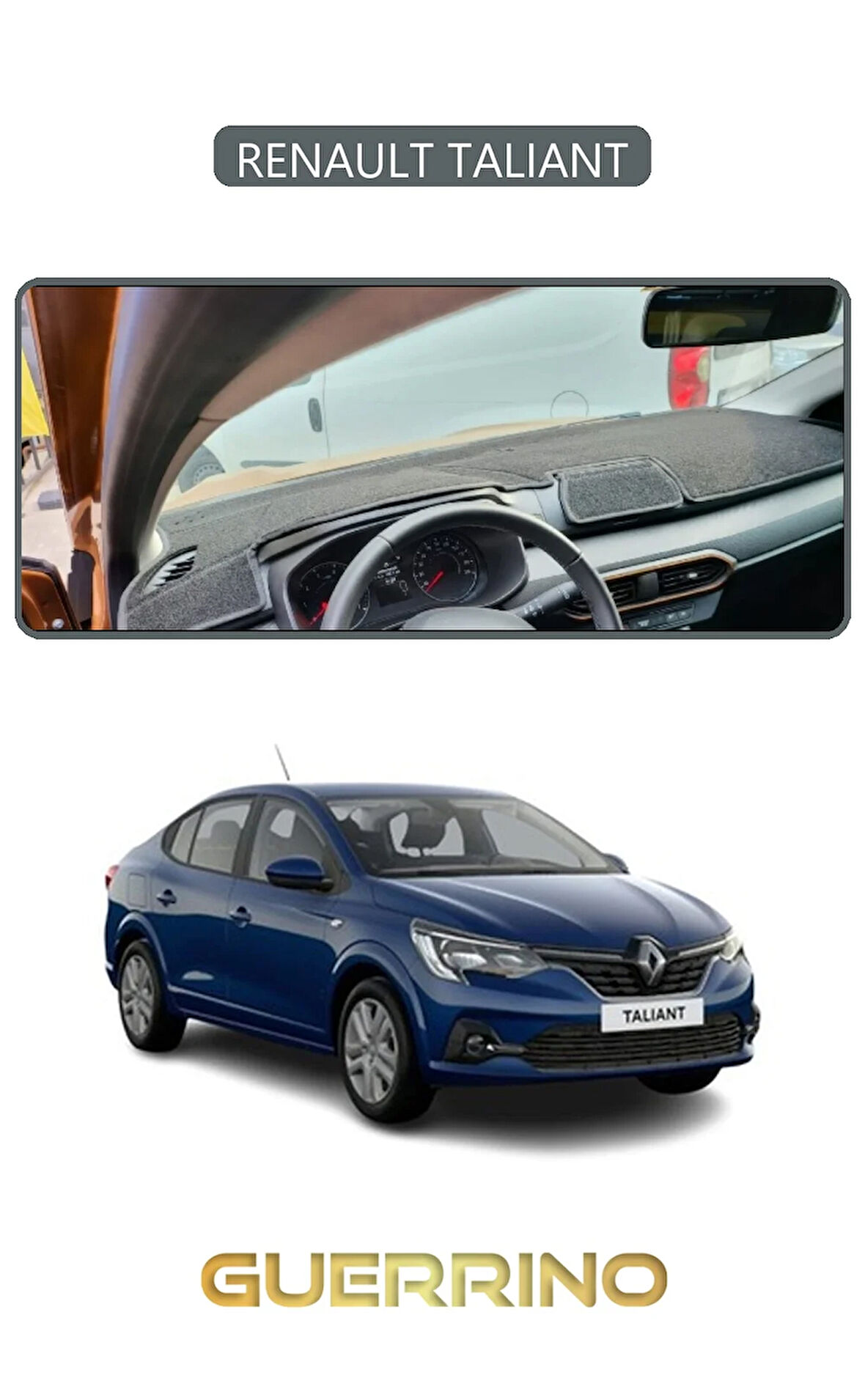 RENAULT TALIANTTORPİDO KORUMA HALISI GRİ KENAR