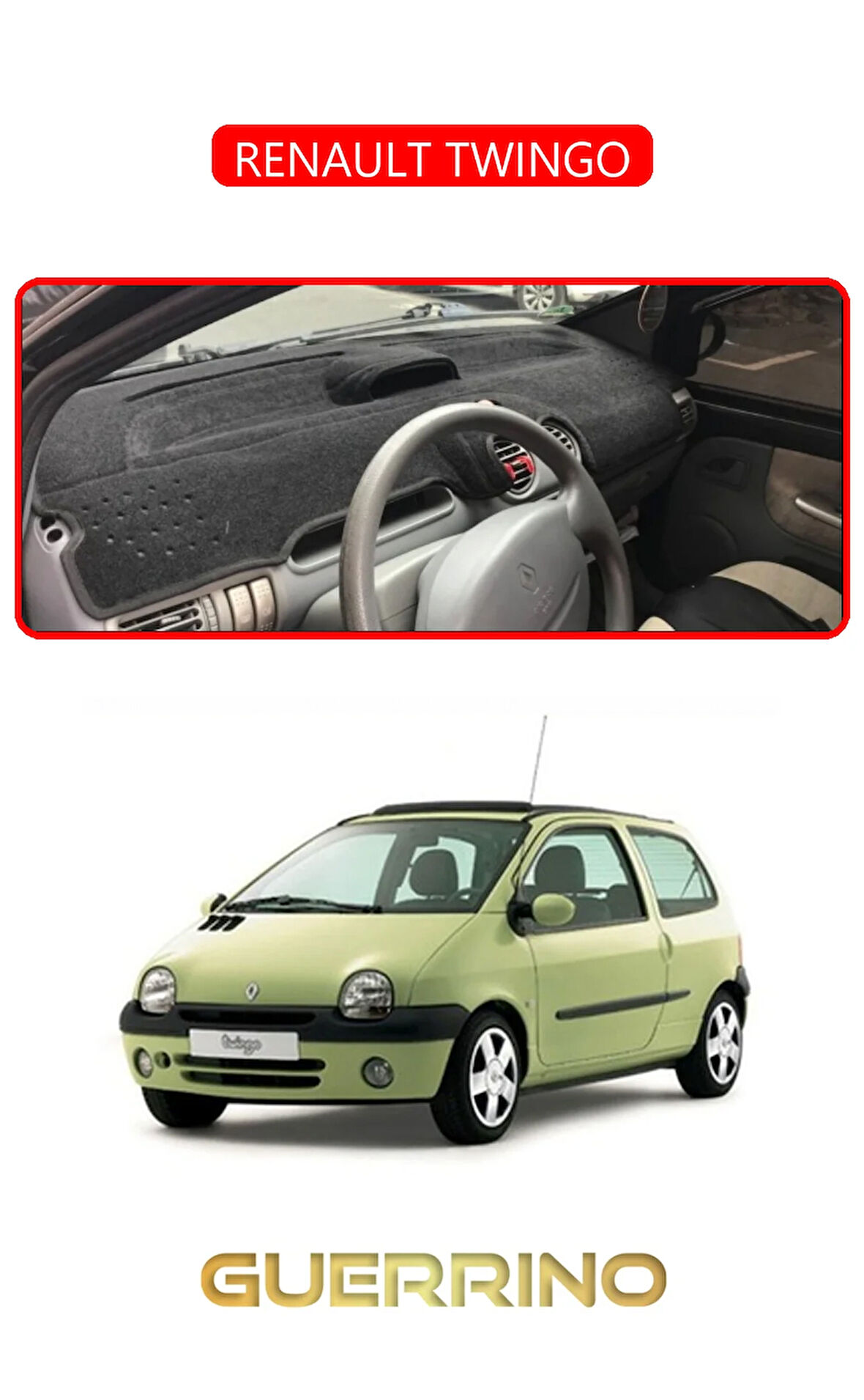 RENAULT TWINGOTORPİDO KORUMA HALISI KIRMIZI KENAR