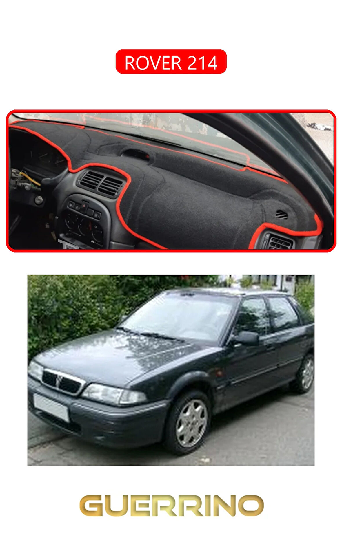 ROVER 214TORPİDO KORUMA HALISI KIRMIZI KENAR