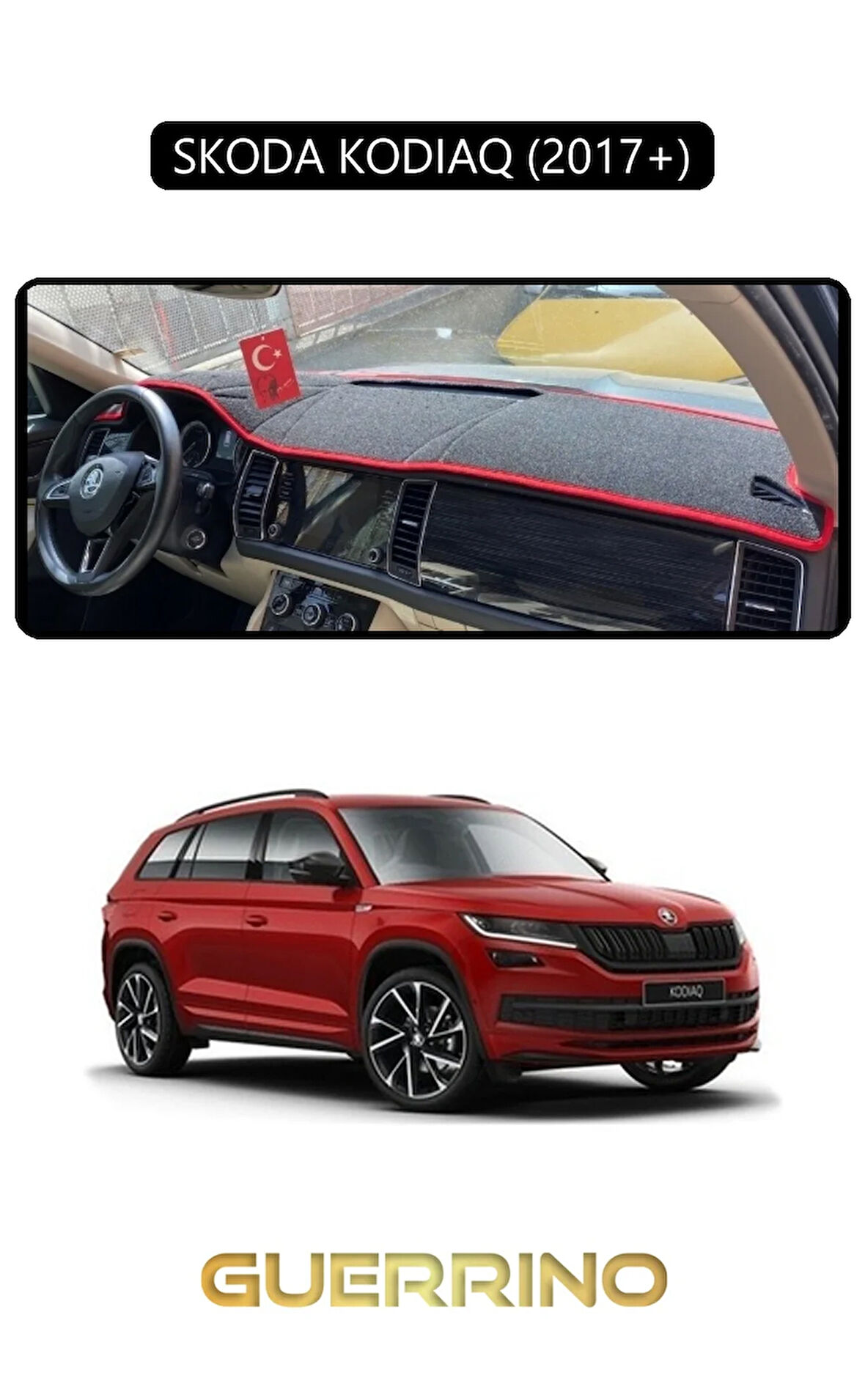 SKODA KODIAQ 2017 +TORPİDO KORUMA HALISI SİYAH KENAR