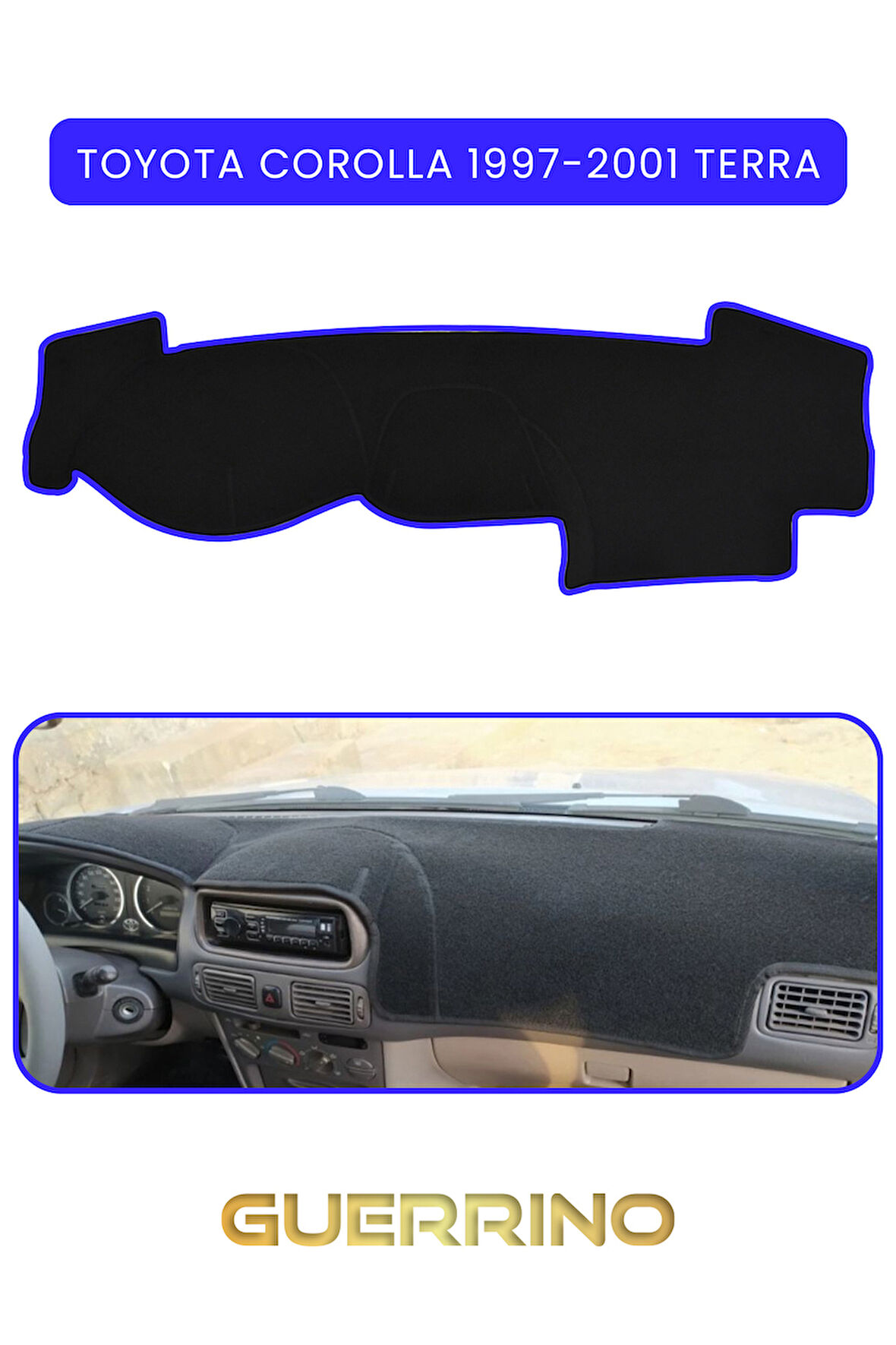 TOYOTA Corolla (1997-2001) TERRATORPİDO KORUMA HALISI MAVİ KENAR