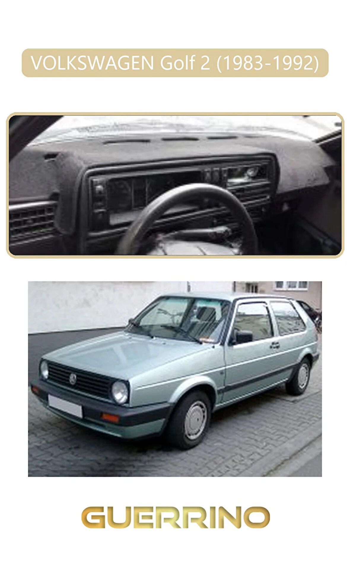 VOLKSWAGEN Golf 2(1983-1992)TORPİDO KORUMA HALISI BEJ KENAR
