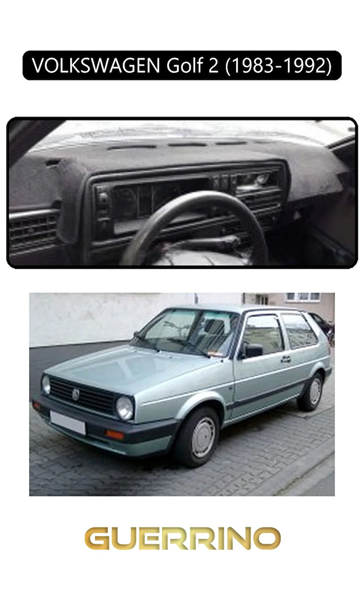VOLKSWAGEN Golf 2(1983-1992)TORPİDO KORUMA HALISI SİYAH KENAR