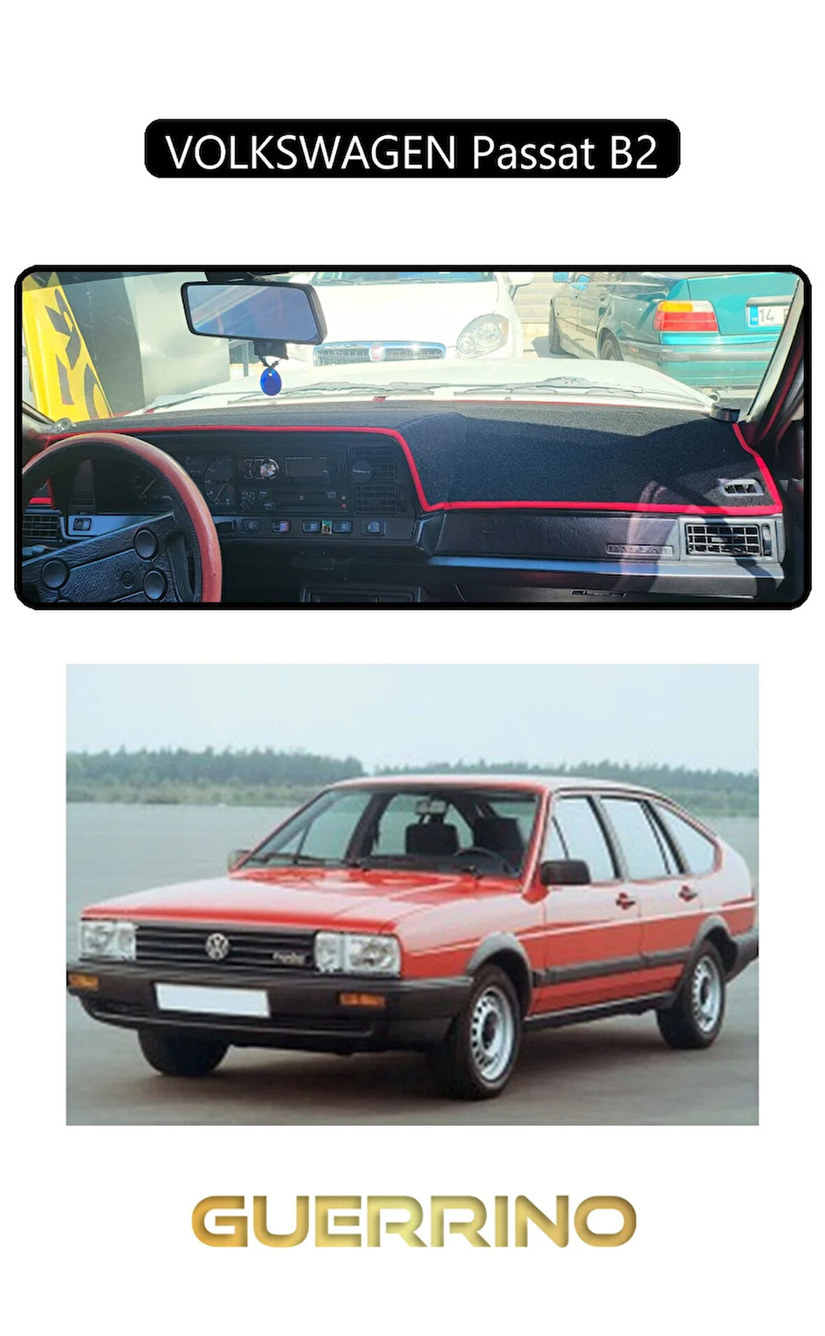 VOLKSWAGEN Passat B2TORPİDO KORUMA HALISI SİYAH KENAR